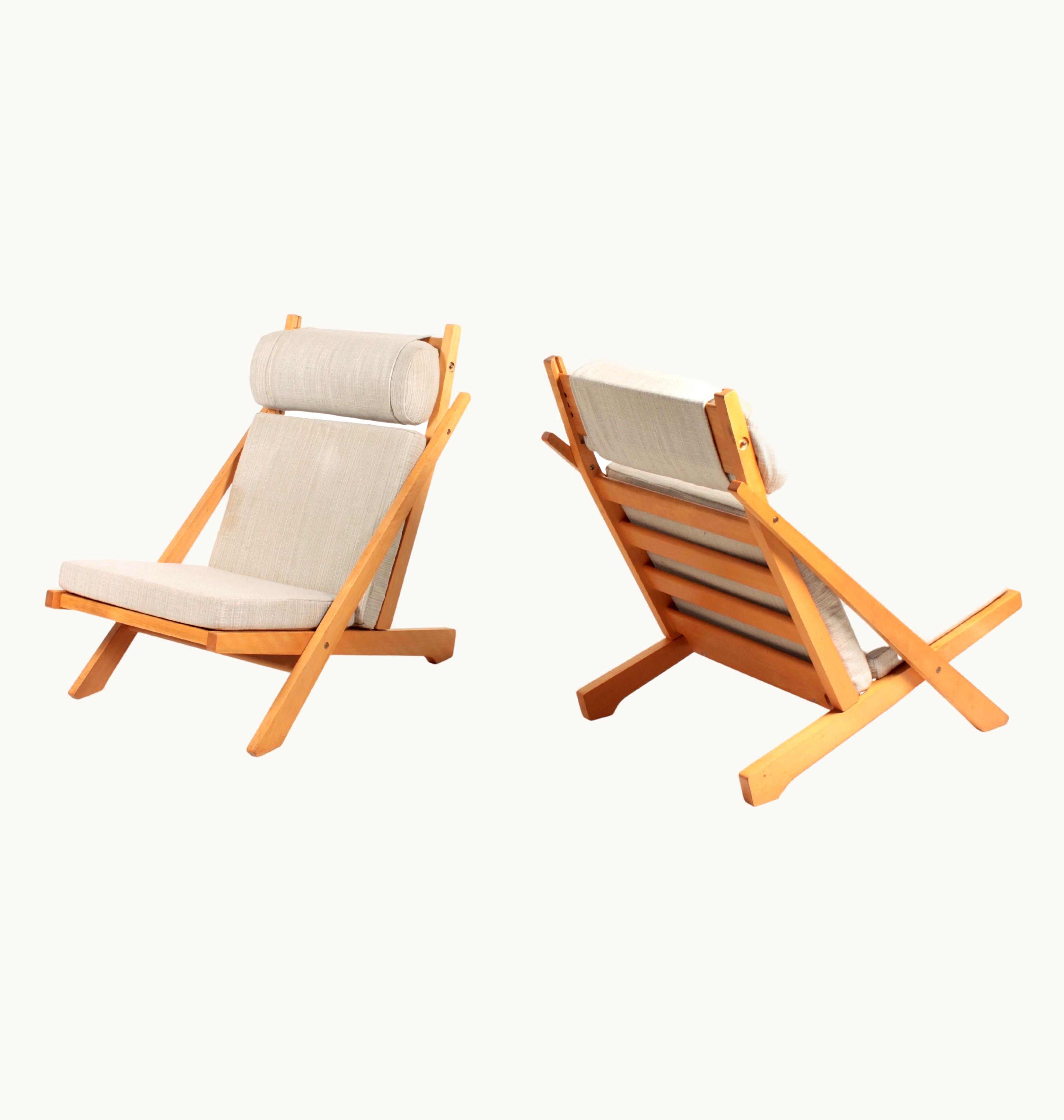Hans J. Wegner Hans J. Wegner Pair Of Mid-Century Lounge Chairs By Wegner, 1960s