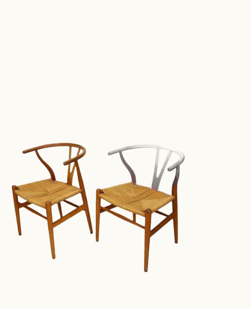 Hans J. Wegner Hans J. Wegner 4 Hans Wegner Wishbone Chairs