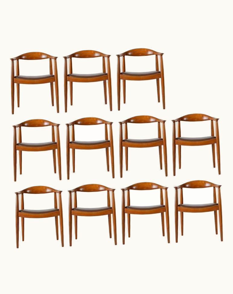 Hans J. Wegner Hans J. Wegner Set Of 12 Hans Wegner JH-503 Chairs