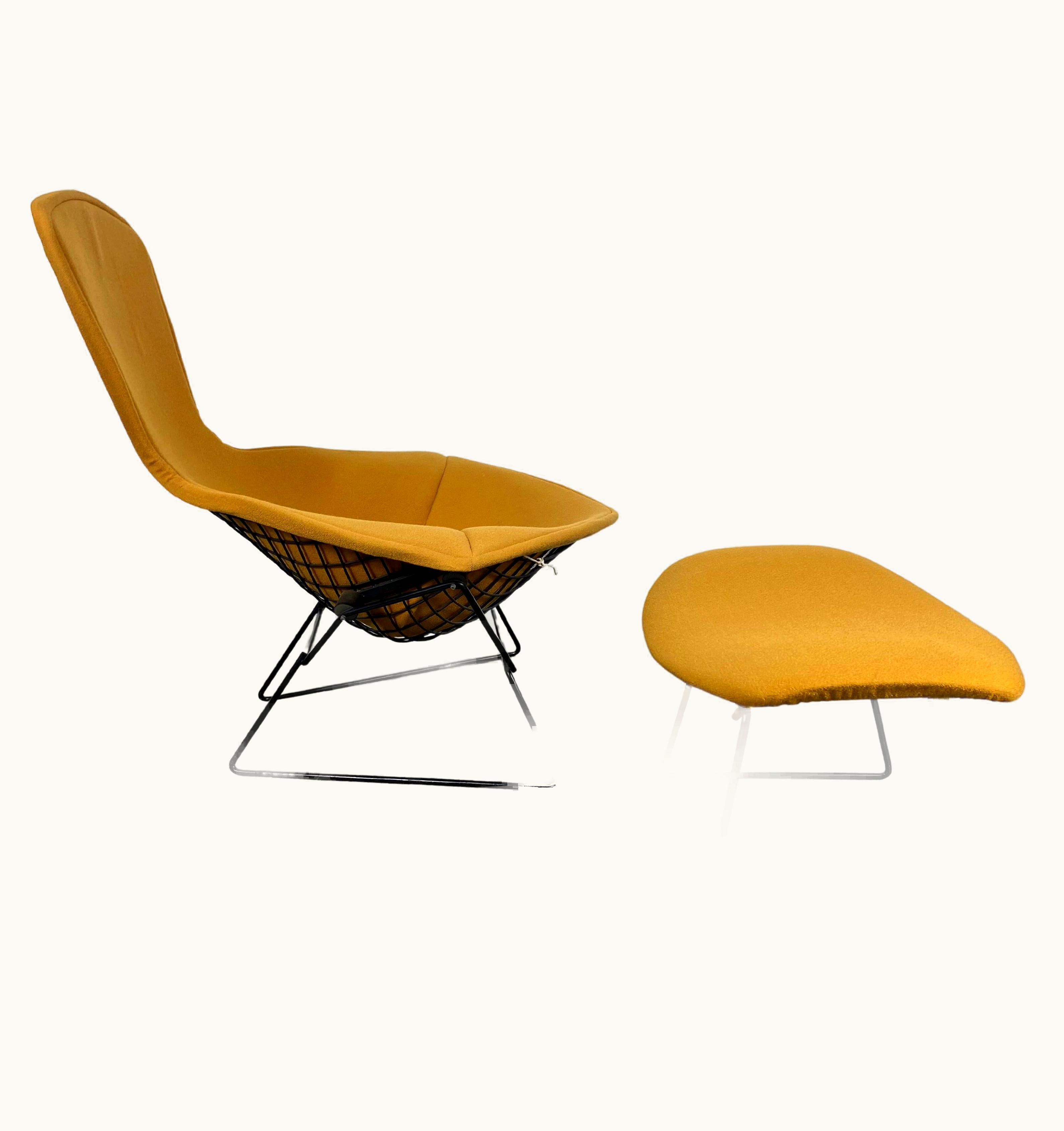 Harry Bertoia Harry Bertoia For Knoll, Model Bird Armchair With Ottoman, 1980