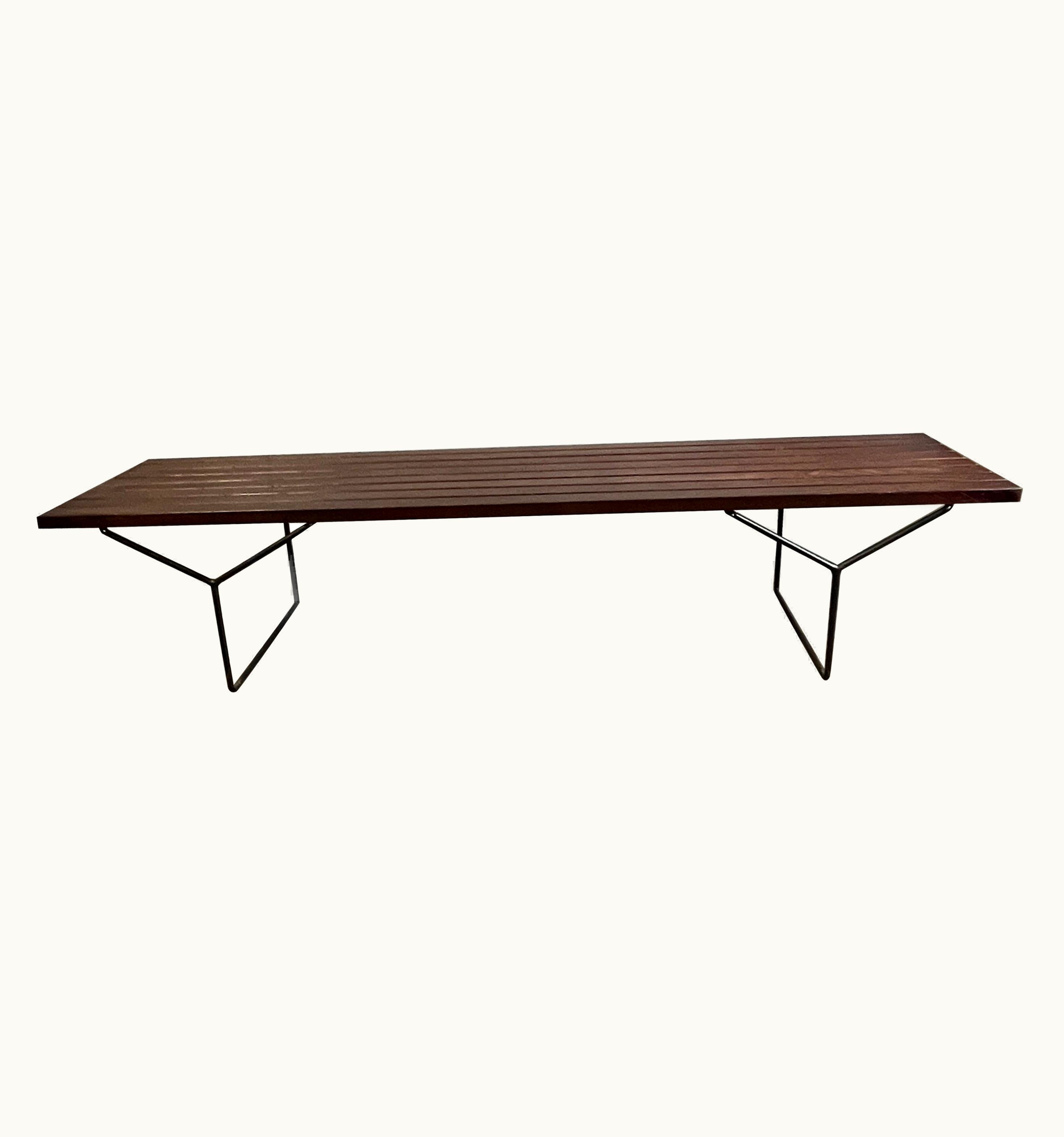 Harry Bertoia Harry Bertoia Mid-Century Slat Bench By Harry Bertoia For Knoll