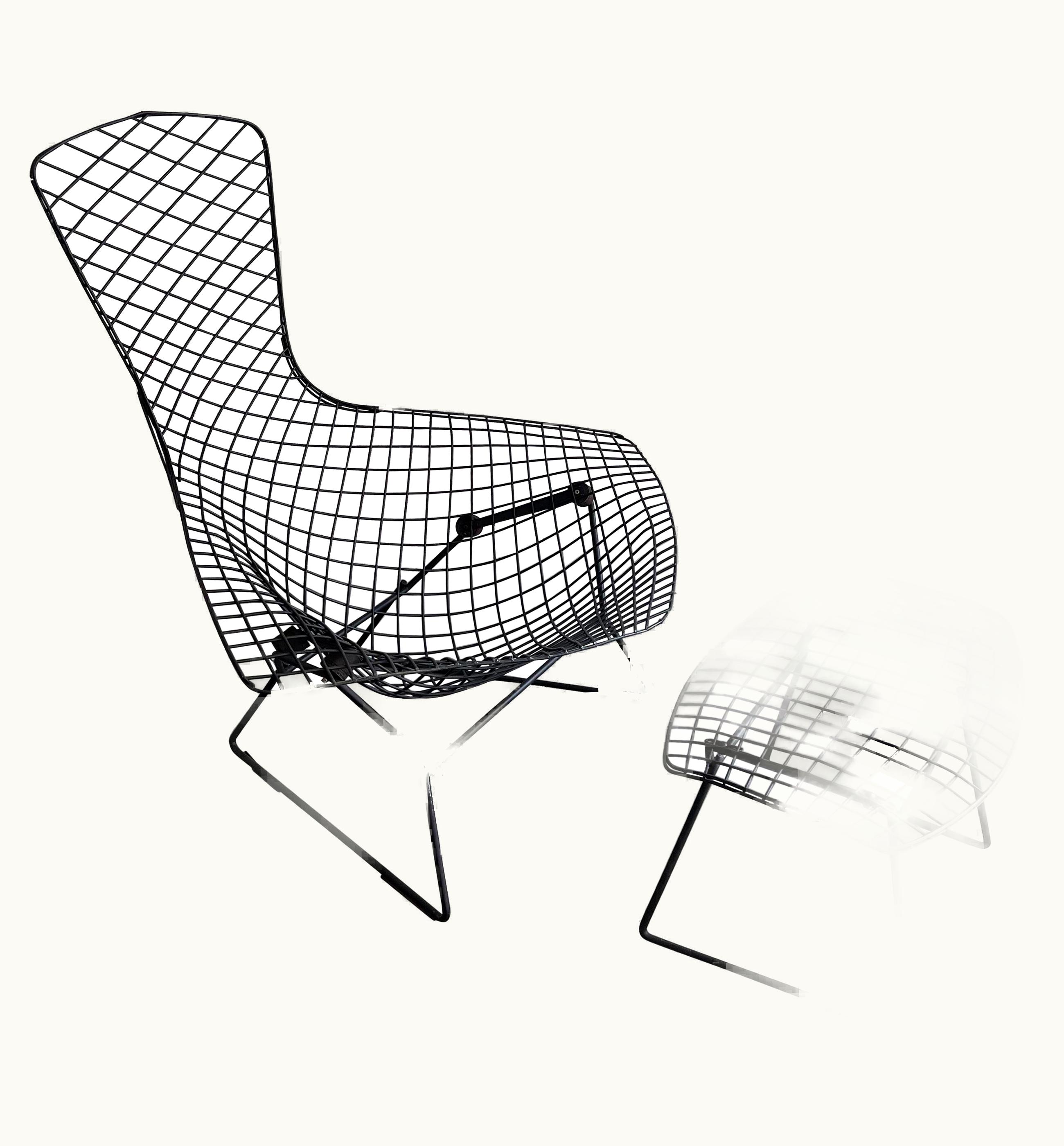 Harry Bertoia Harry Bertoia Bird Lounge Chair With Ottoman By Harry Bertoia For Knoll