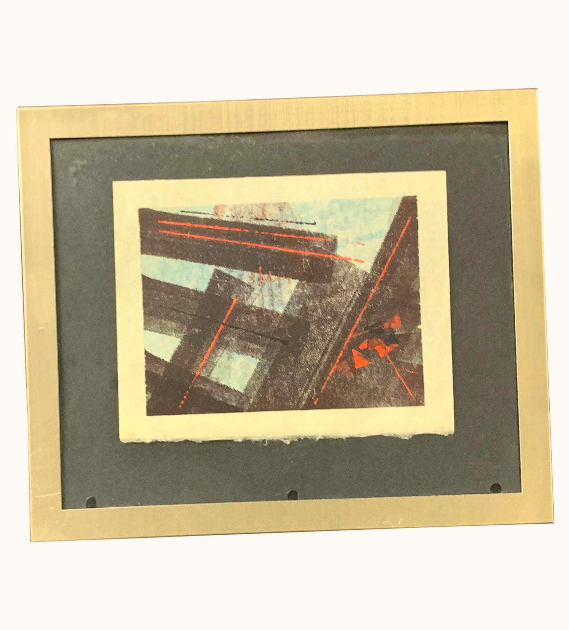 Harry Bertoia Harry Bertoia Very Rare Harry Bertoia Monoprint On Rice Paper UZ0192592