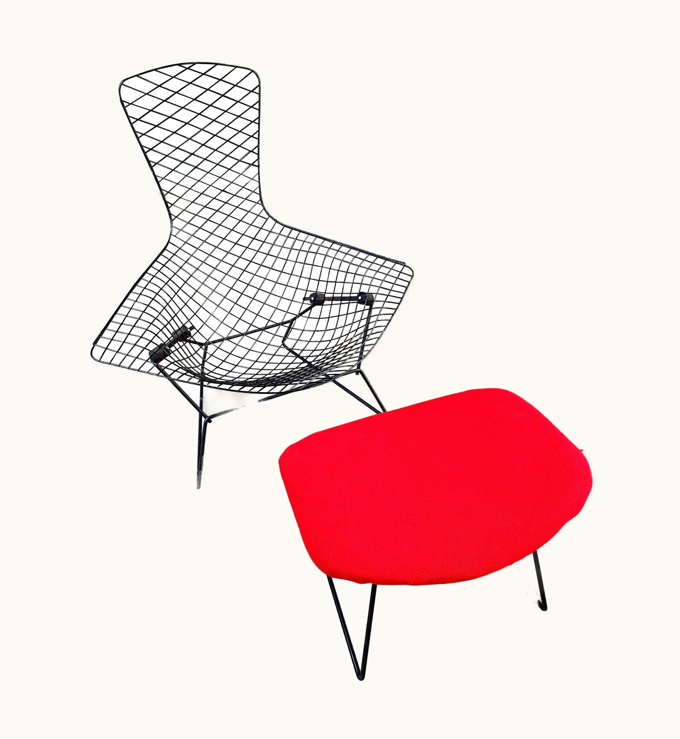 Harry Bertoia Harry Bertoia, Bird Armchair And Ottoman, 1950