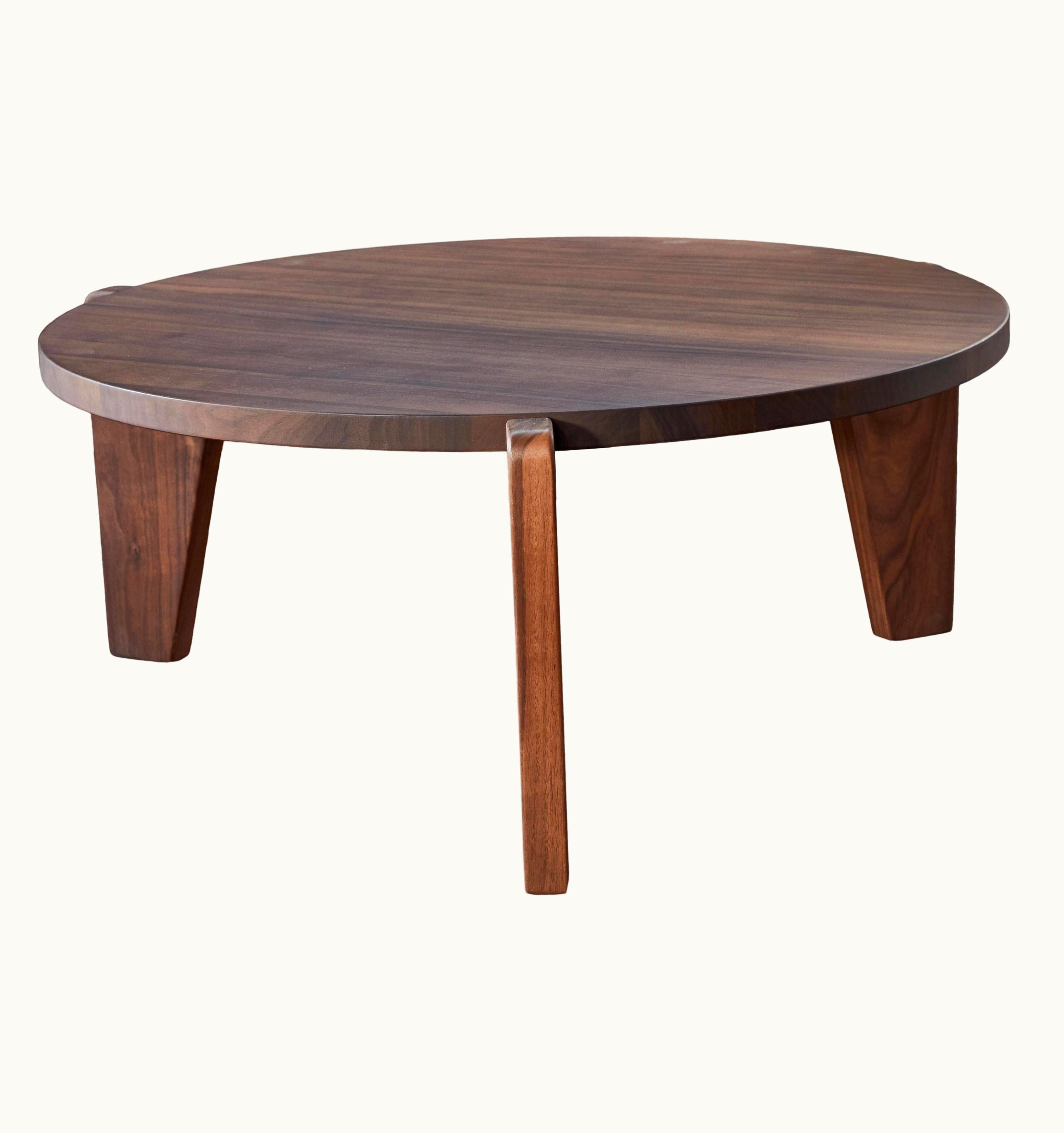 Jean Prouvé Jean Prouvé Guéridon Bas Coffee Table In Walnut For VItra