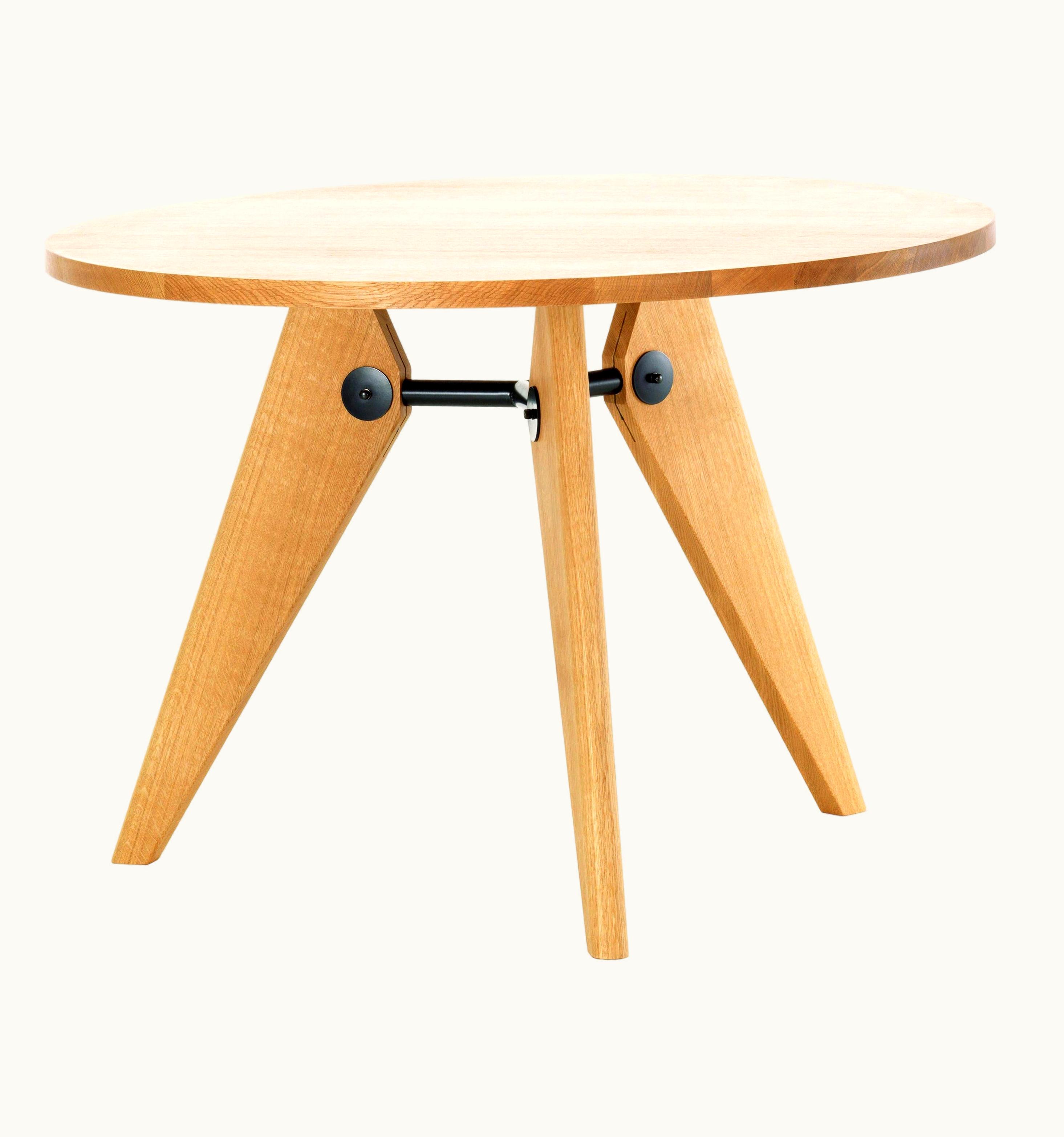 Jean Prouvé Jean Prouvé Guéridon Dining Table In Natural Oak For VItra
