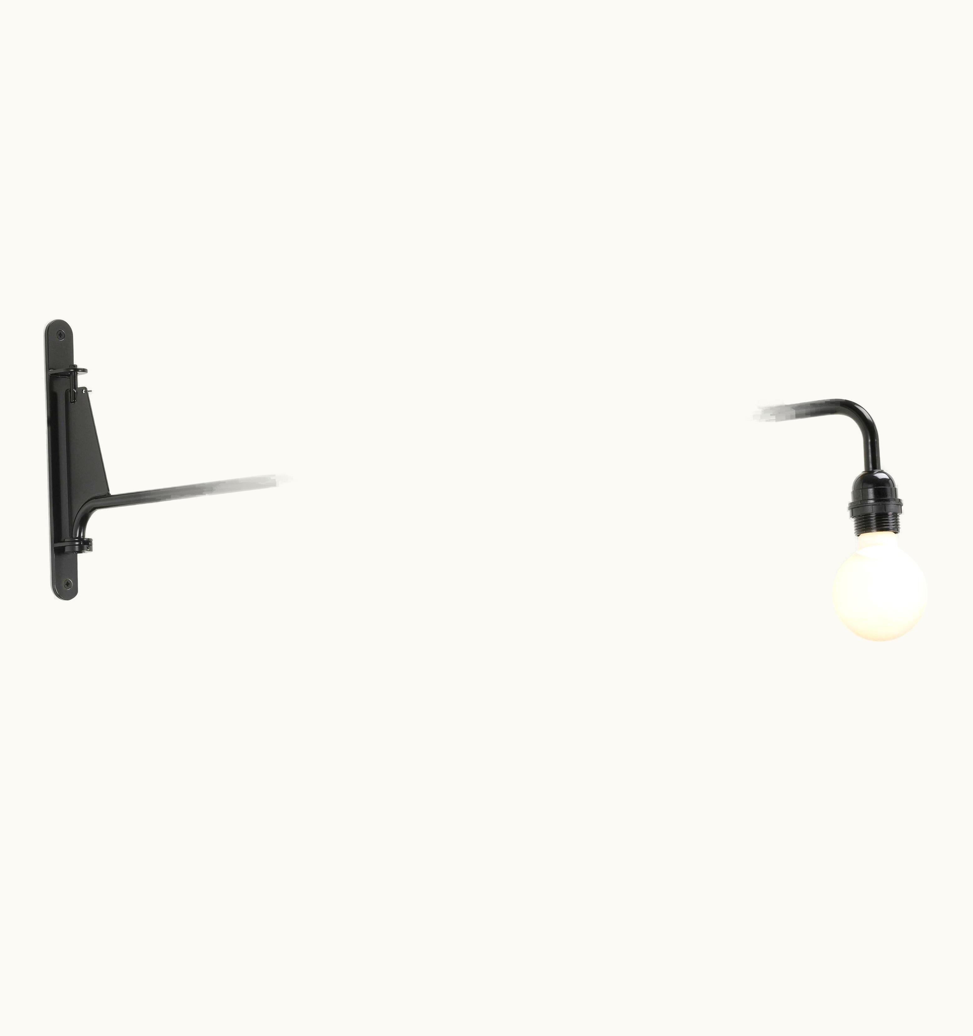 Jean Prouvé Jean Prouvé 'Petite Potence' Pivoting Wall Light In Black For VItra