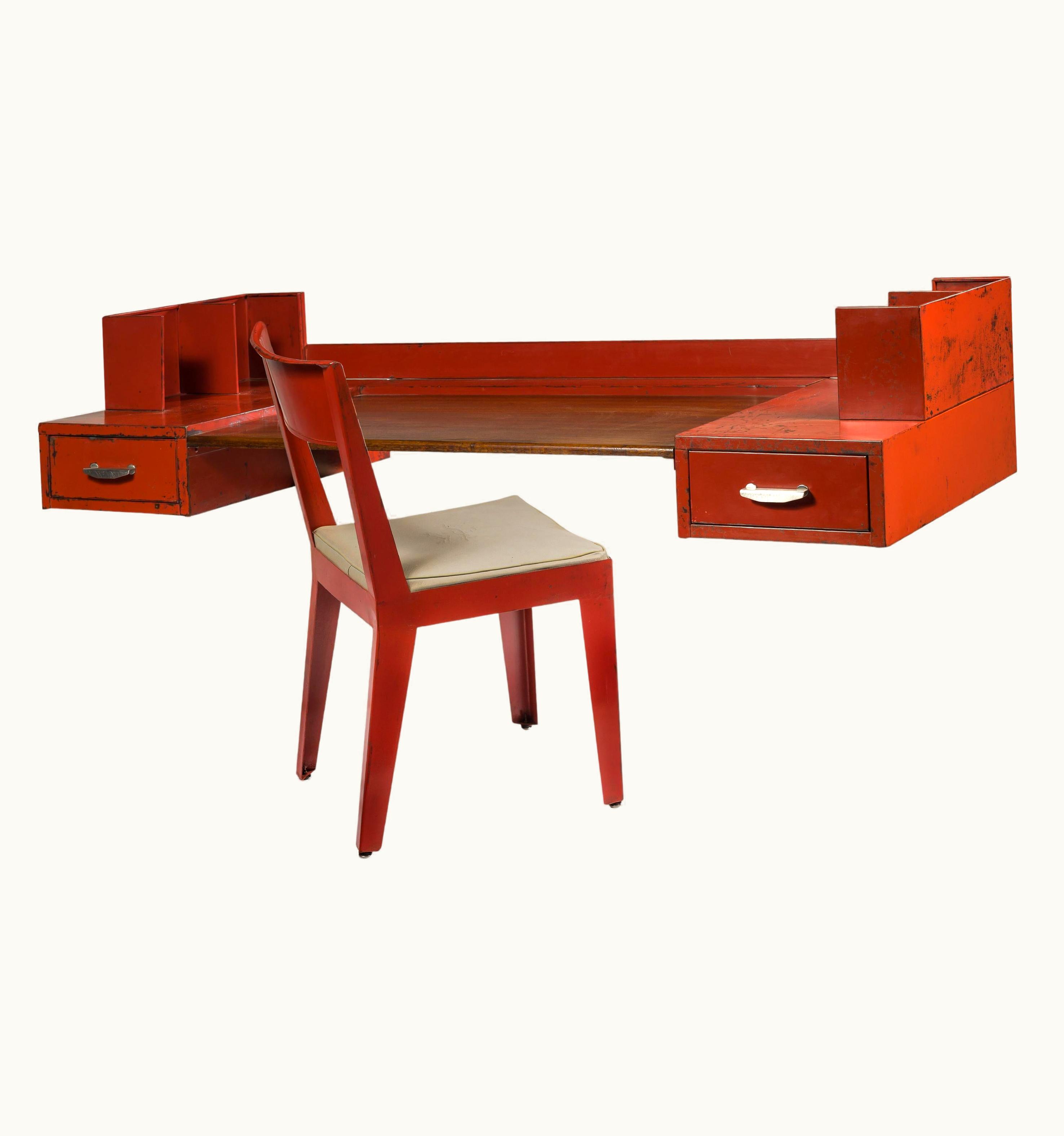 Jean Prouvé Jean Prouvé Jean Prouve, Suspended Desk And Chair, 1934