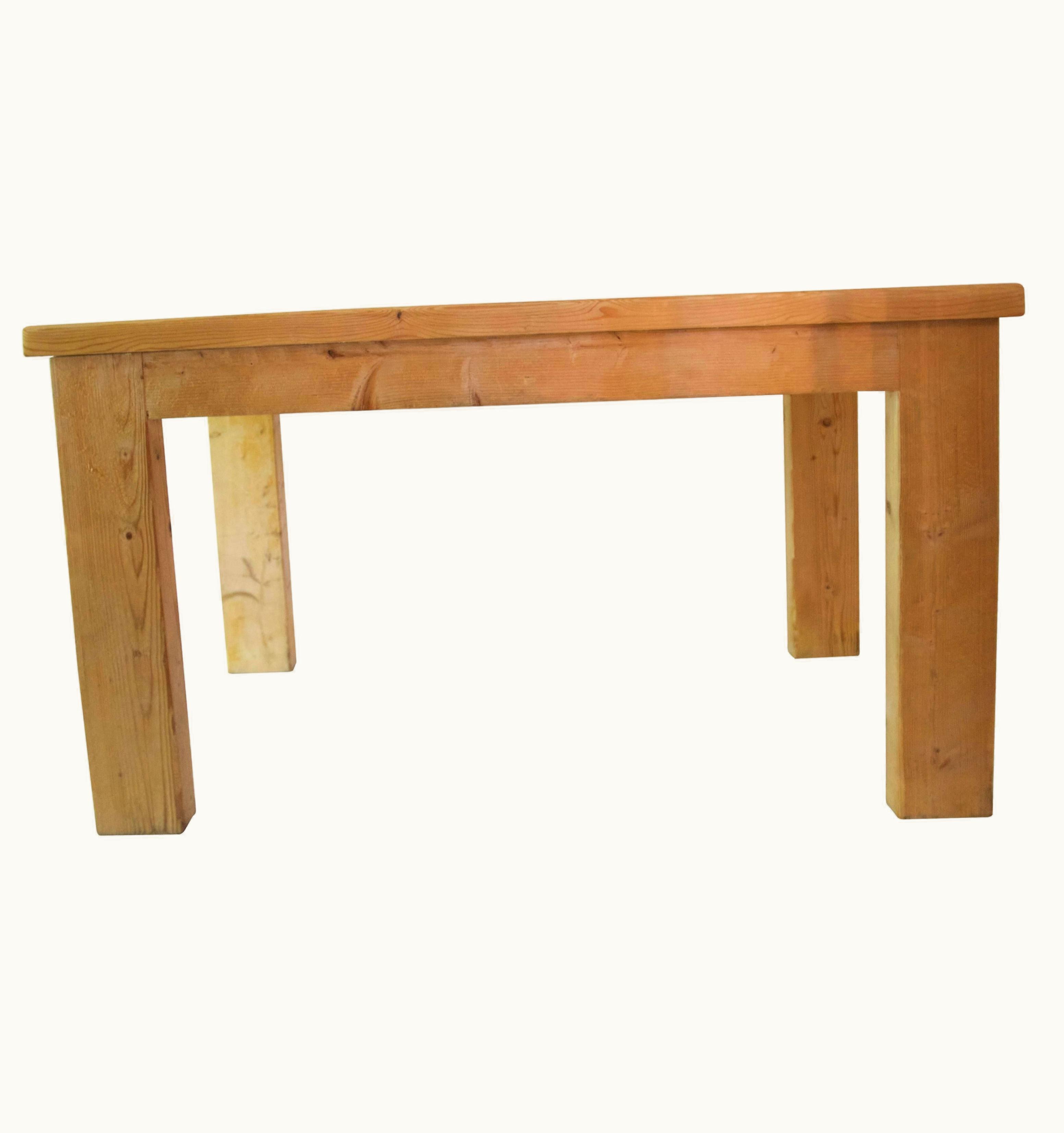 Guy Rey-Millet;Jean Prouvé Guy Rey-Millet;Jean Prouvé Jean Prouvé With Guy Rey-Millet, Dining Room Table, Wood, Refuge De La Vanoise UZ0192679