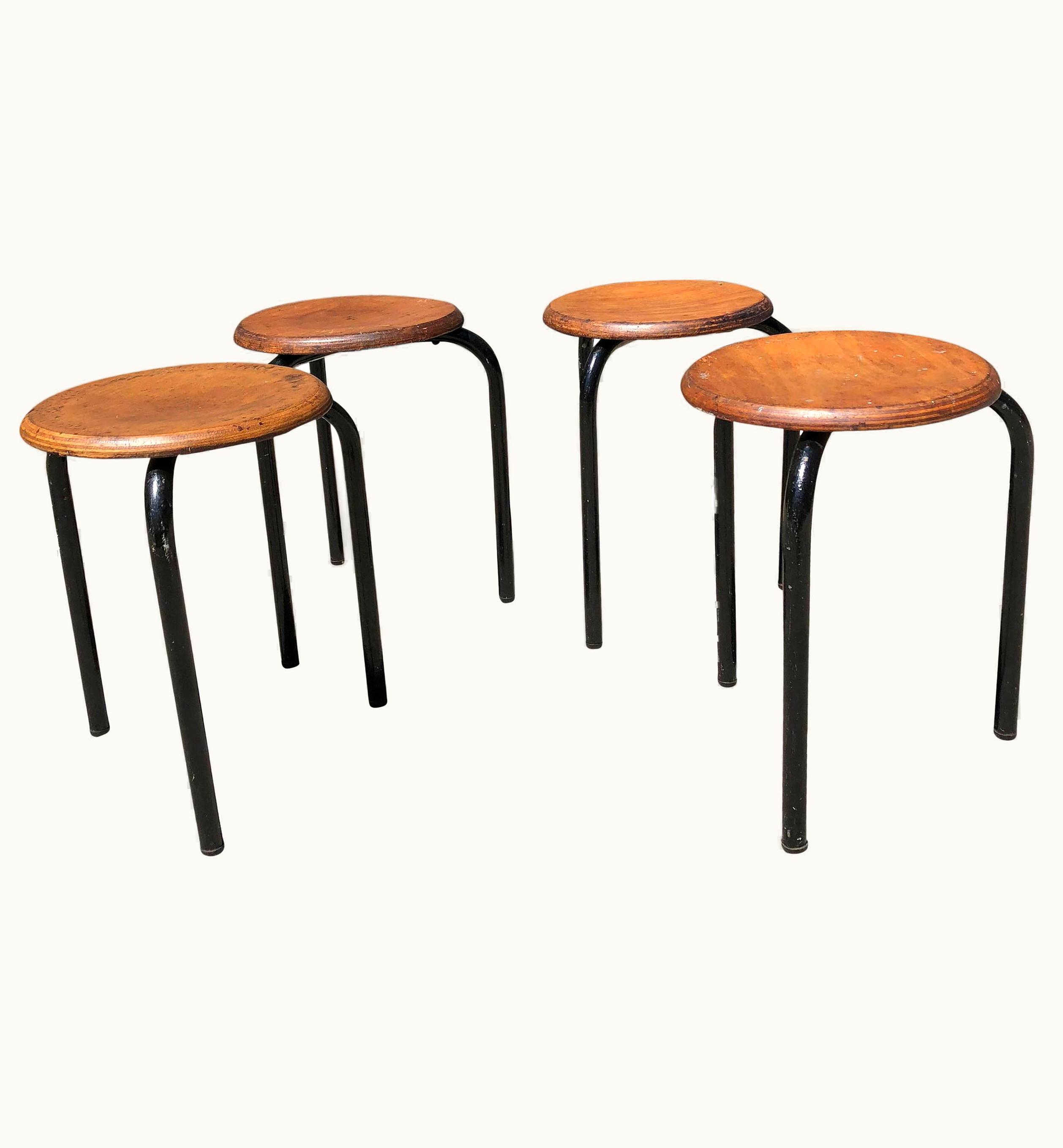 Jean Prouvé Jean Prouvé Midcentury Jean Prouvé Stools