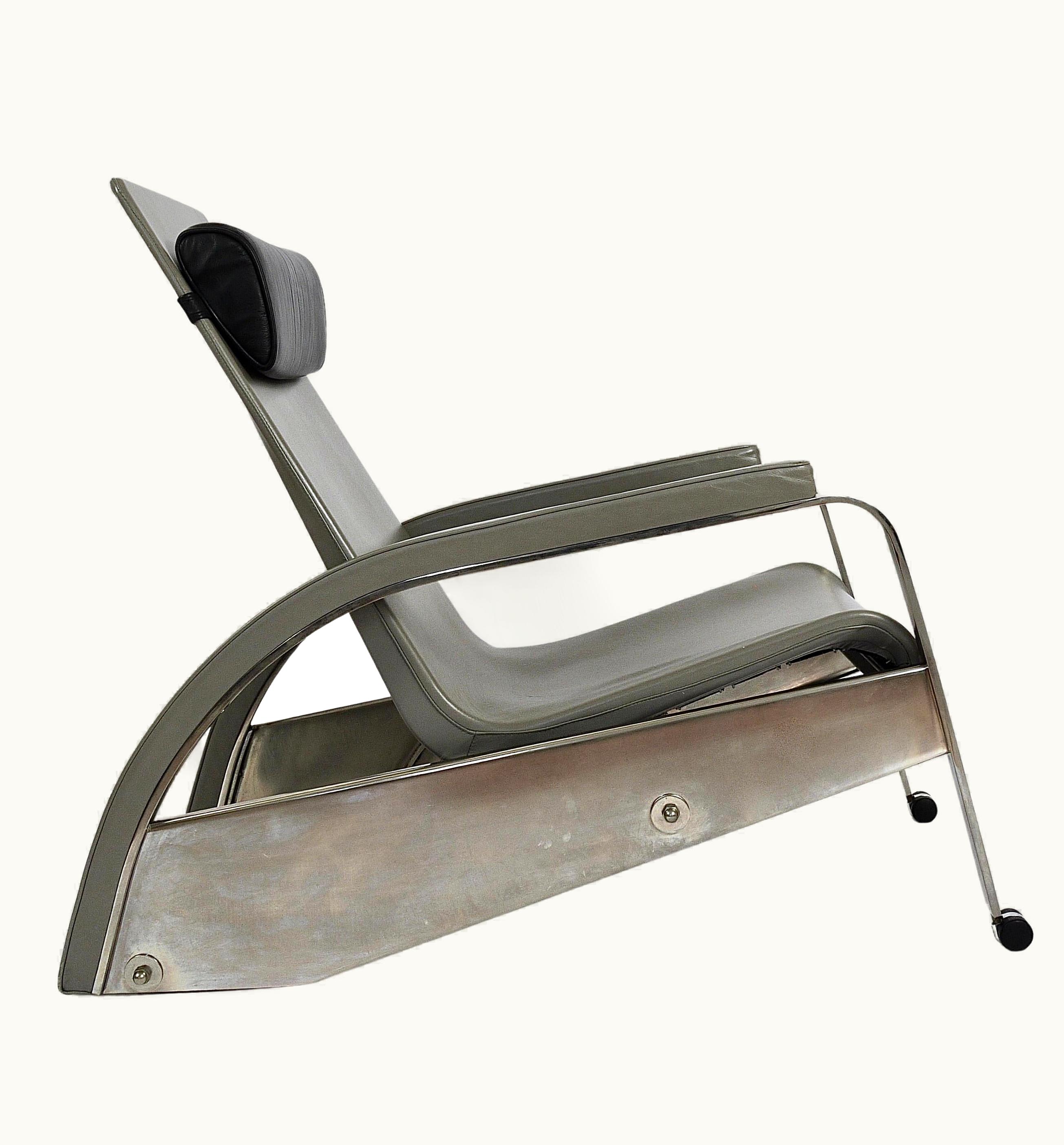 Jean Prouvé Jean Prouvé Grand Repos 1920s Design Limited Chair D80 By Tecta Germany, 1980s