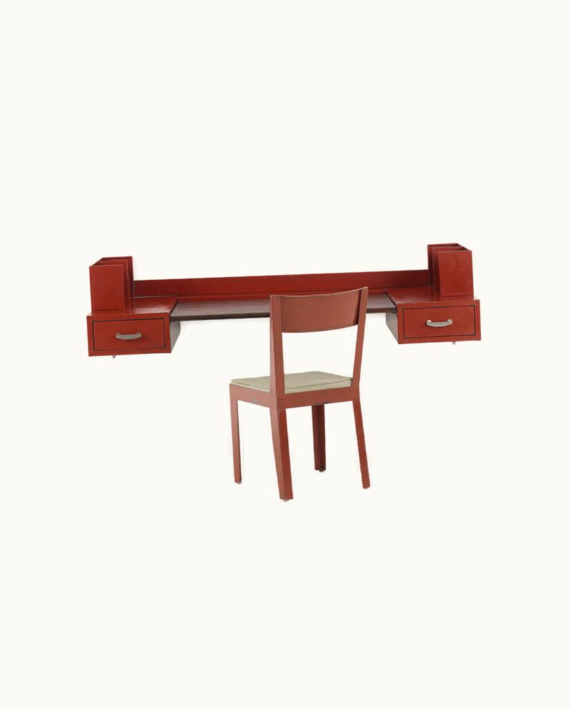 Jules Leleu Jules Leleu Jean Prouvé Wall-Mounted Desk