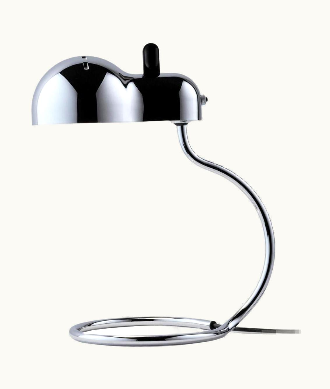 Joe Colombo Joe Colombo 'Minitopo' Table Lamp In Chrome For Stilnovo