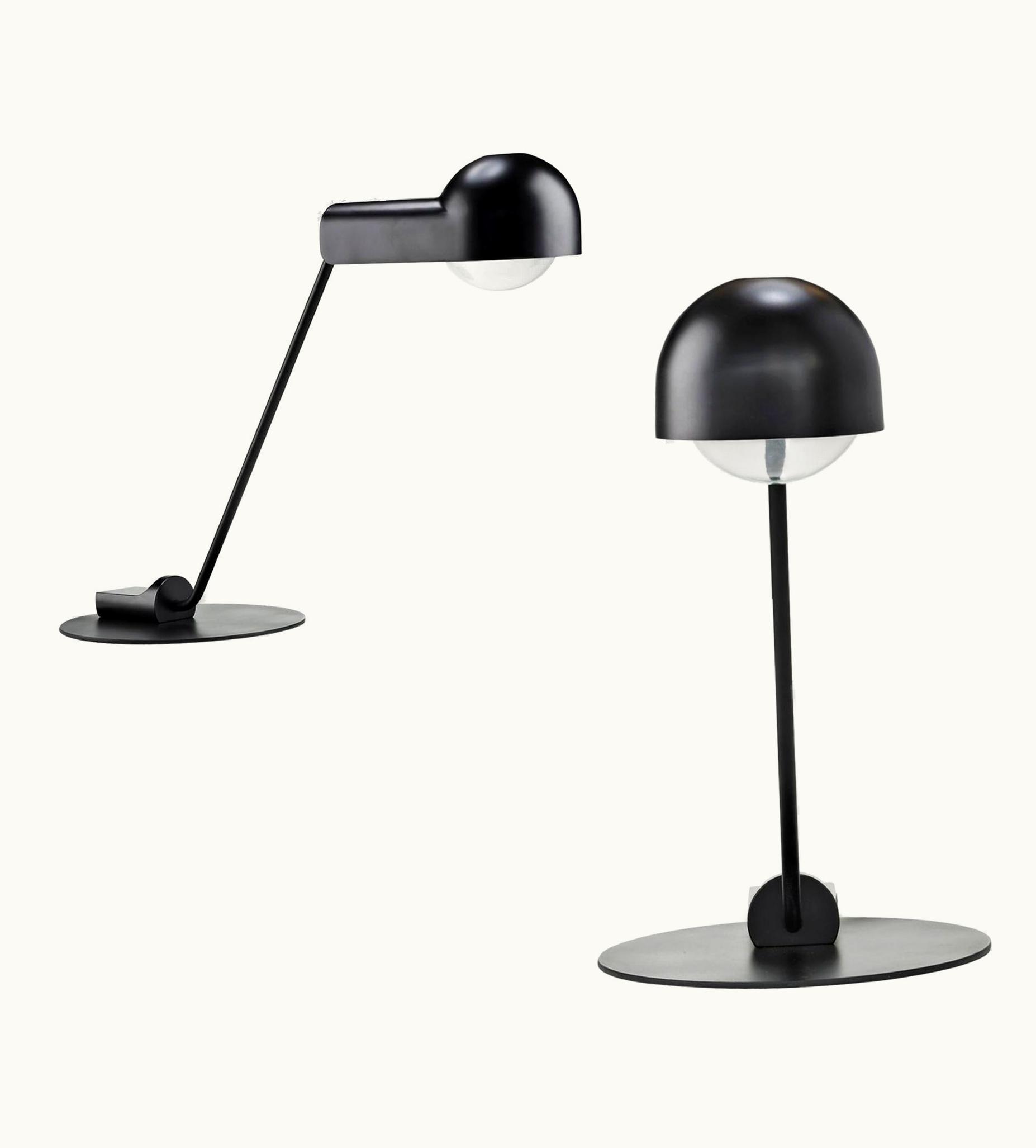 Joe Colombo Joe Colombo Set Of Two Joe Colombo 'Domo' Steel Table Lamps By Karakter