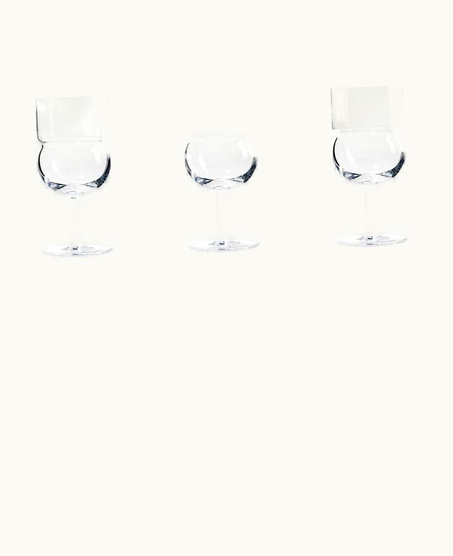 Joe Colombo Joe Colombo Set Of Six Joe Colombo 'Sferico' Glass Tableware By Karakter UZ0192779