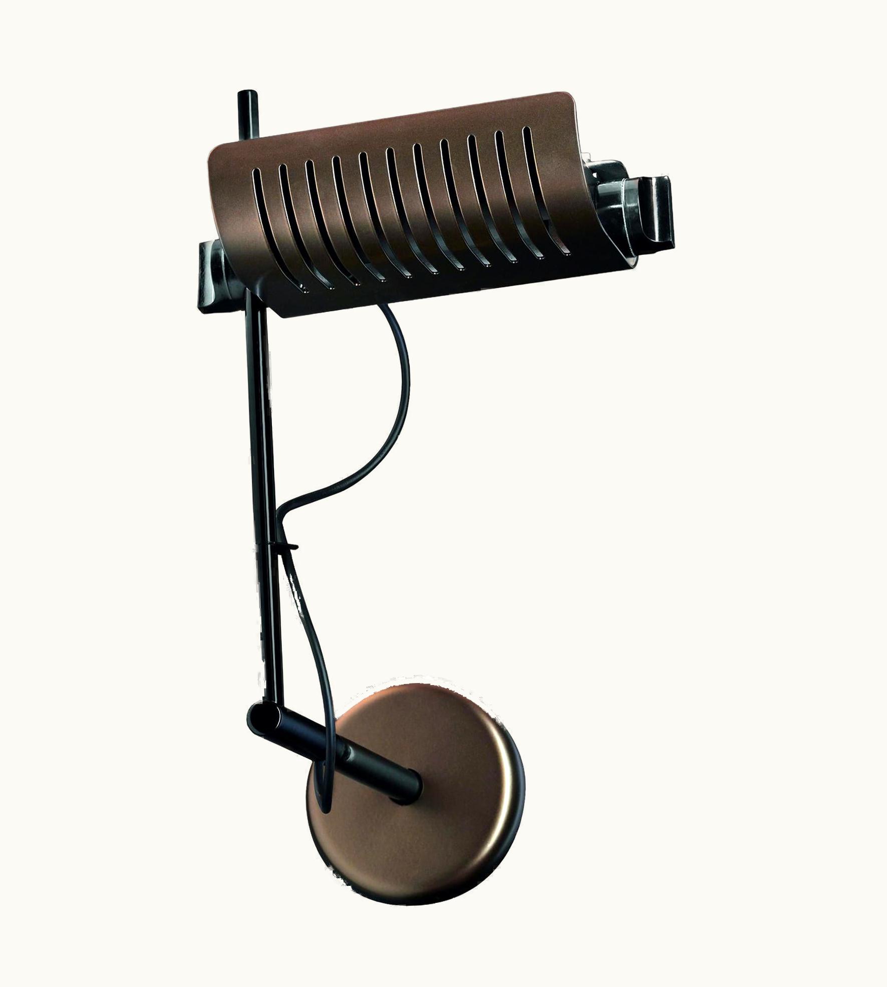 Joe Colombo Joe Colombo Wall Lamp 'Colombo' Anodic Bronze By Oluce