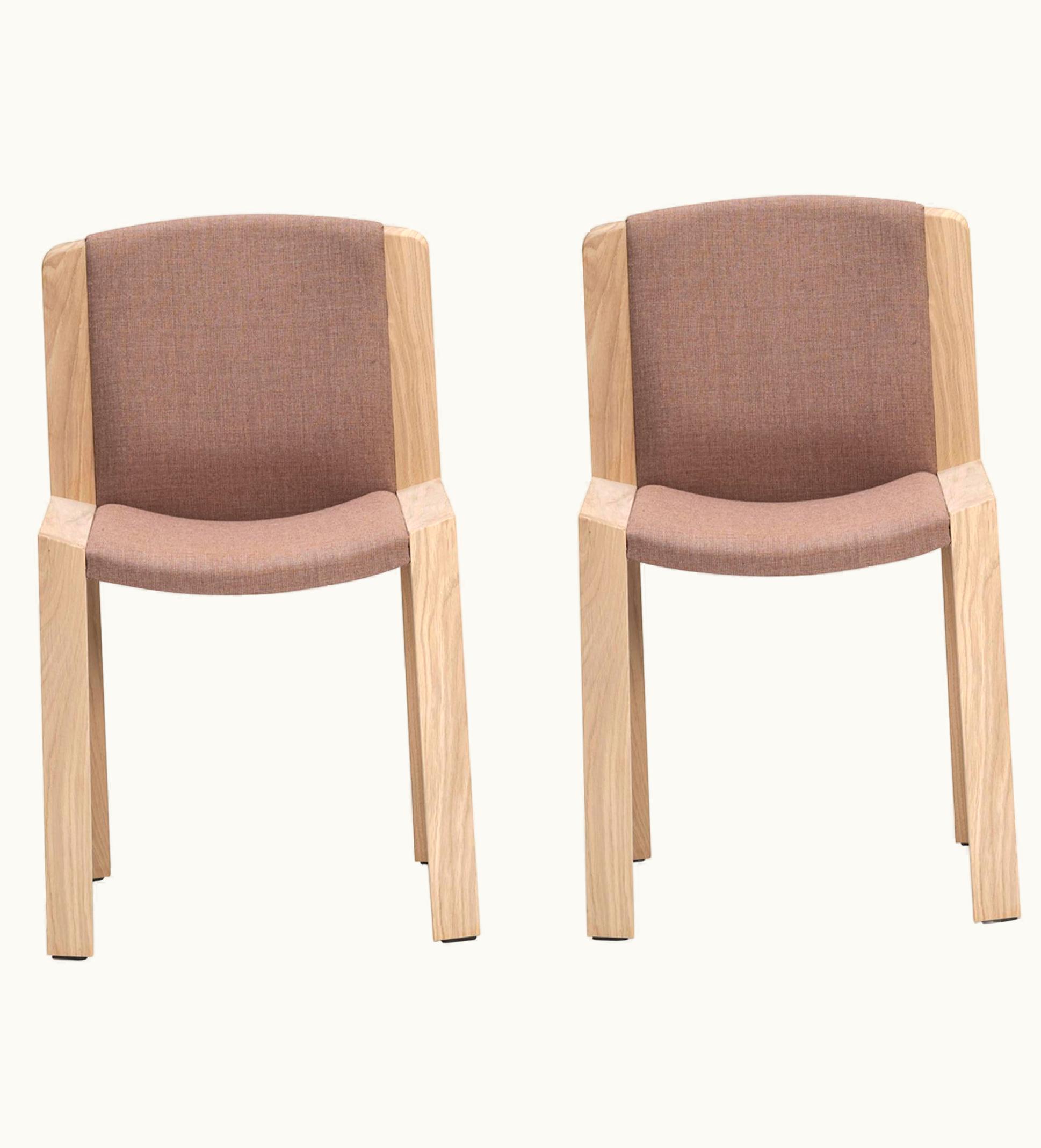 Joe Colombo Joe Colombo Set Of Two Joe Colombo 'Chair 300' Wood And Kvadrat Fabric By Karakter UZ0192803