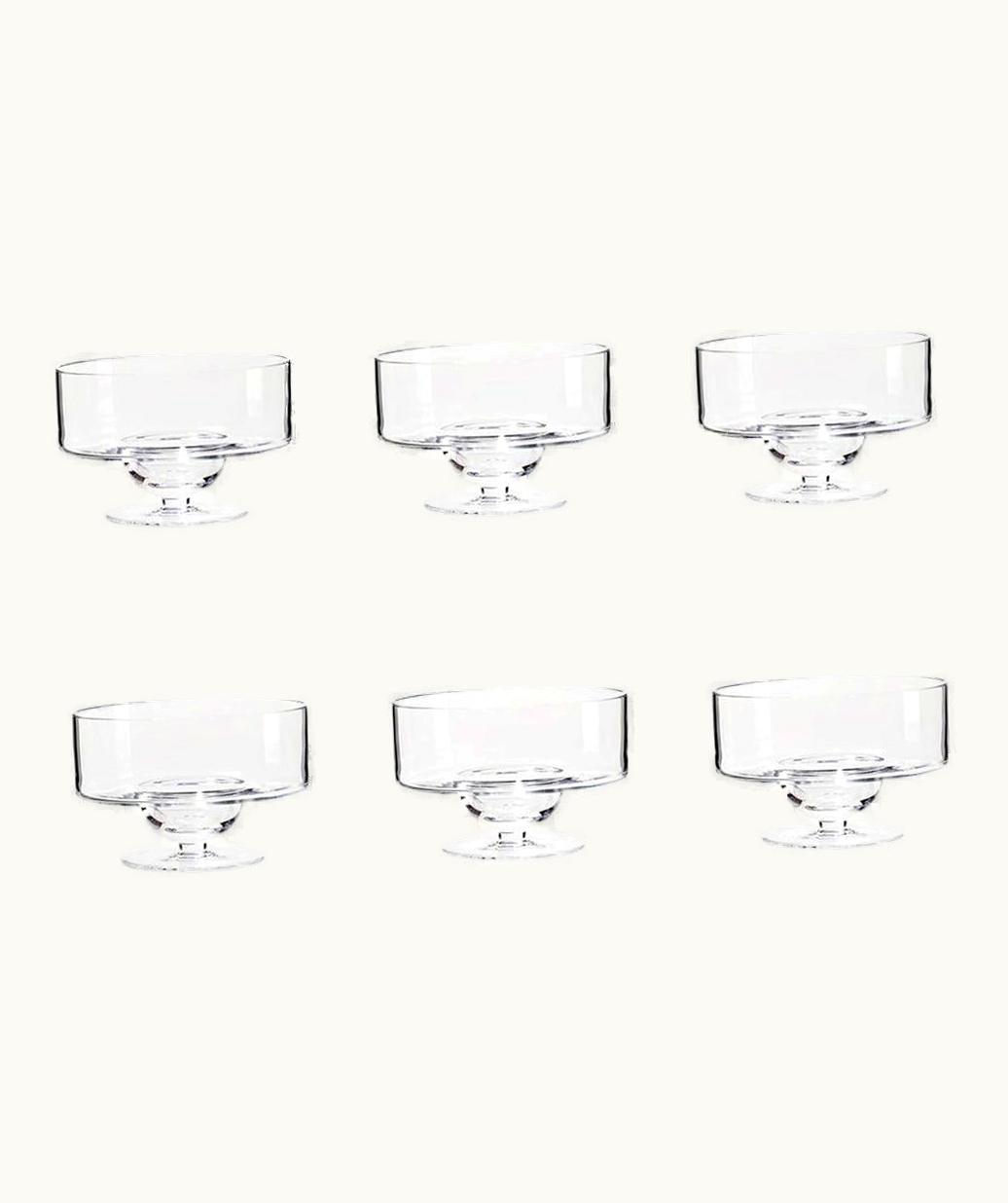 Joe Colombo Joe Colombo Set Of Six Joe Colombo 'Sferico' Glass Tableware By Karakter UZ0192842