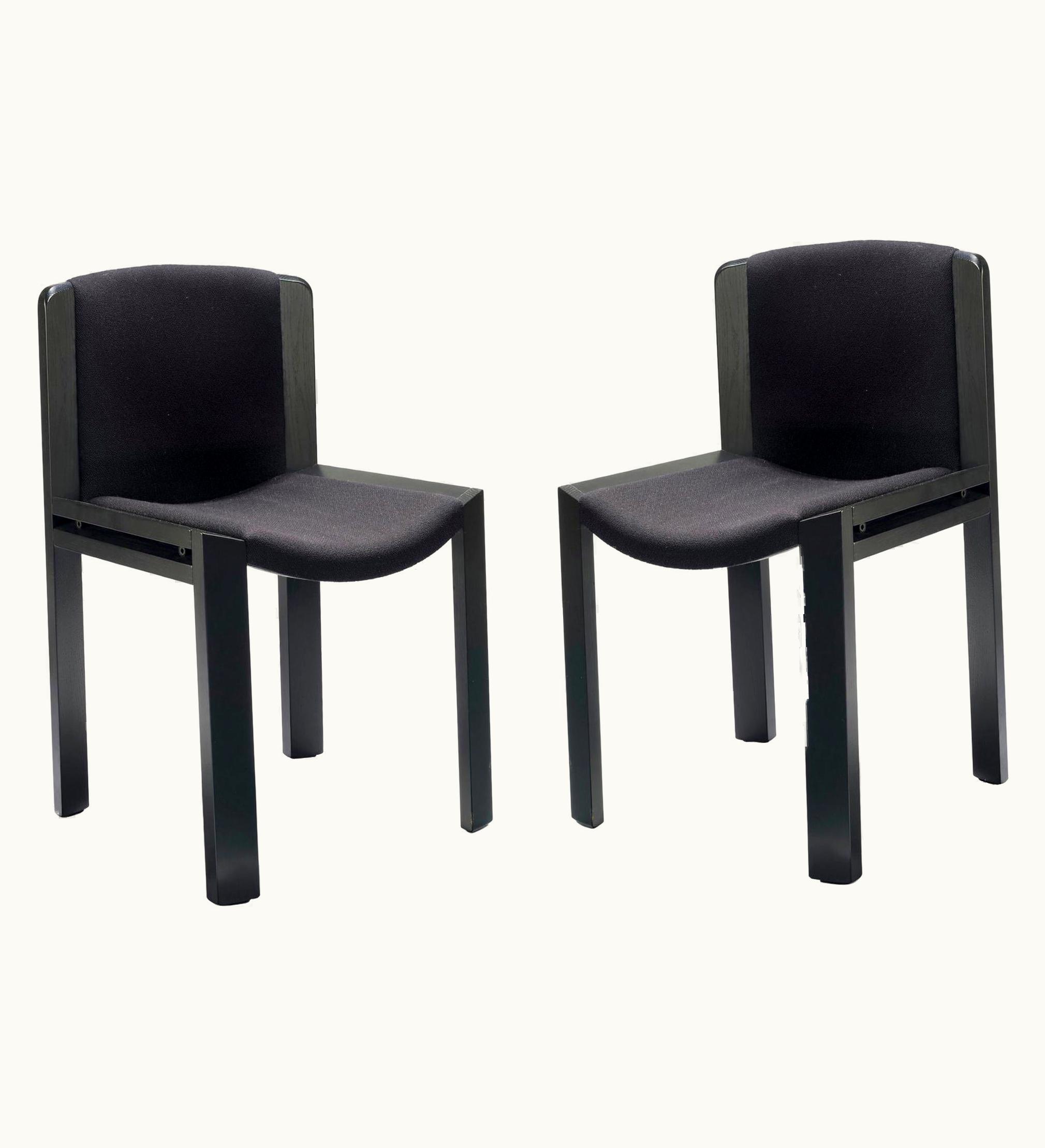 Joe Colombo Joe Colombo Set Of Two Joe Colombo 'Chair 300' Wood And Kvadrat Fabric By Karakter UZ0192844