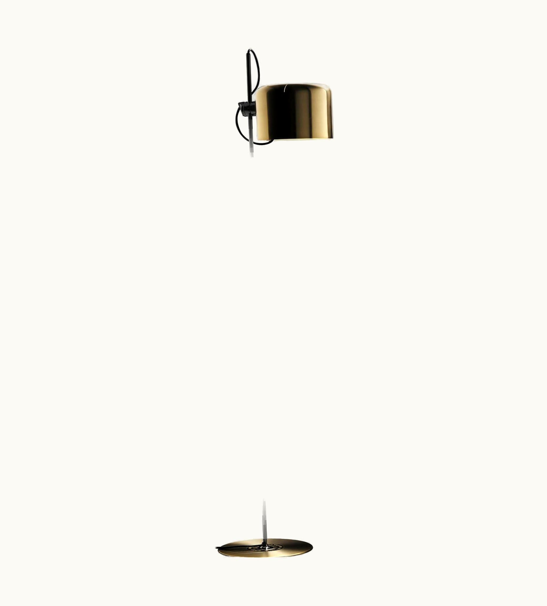 Joe Colombo Joe Colombo Limited Edition Floor Lamp 'Coupé' Gold By Oluce