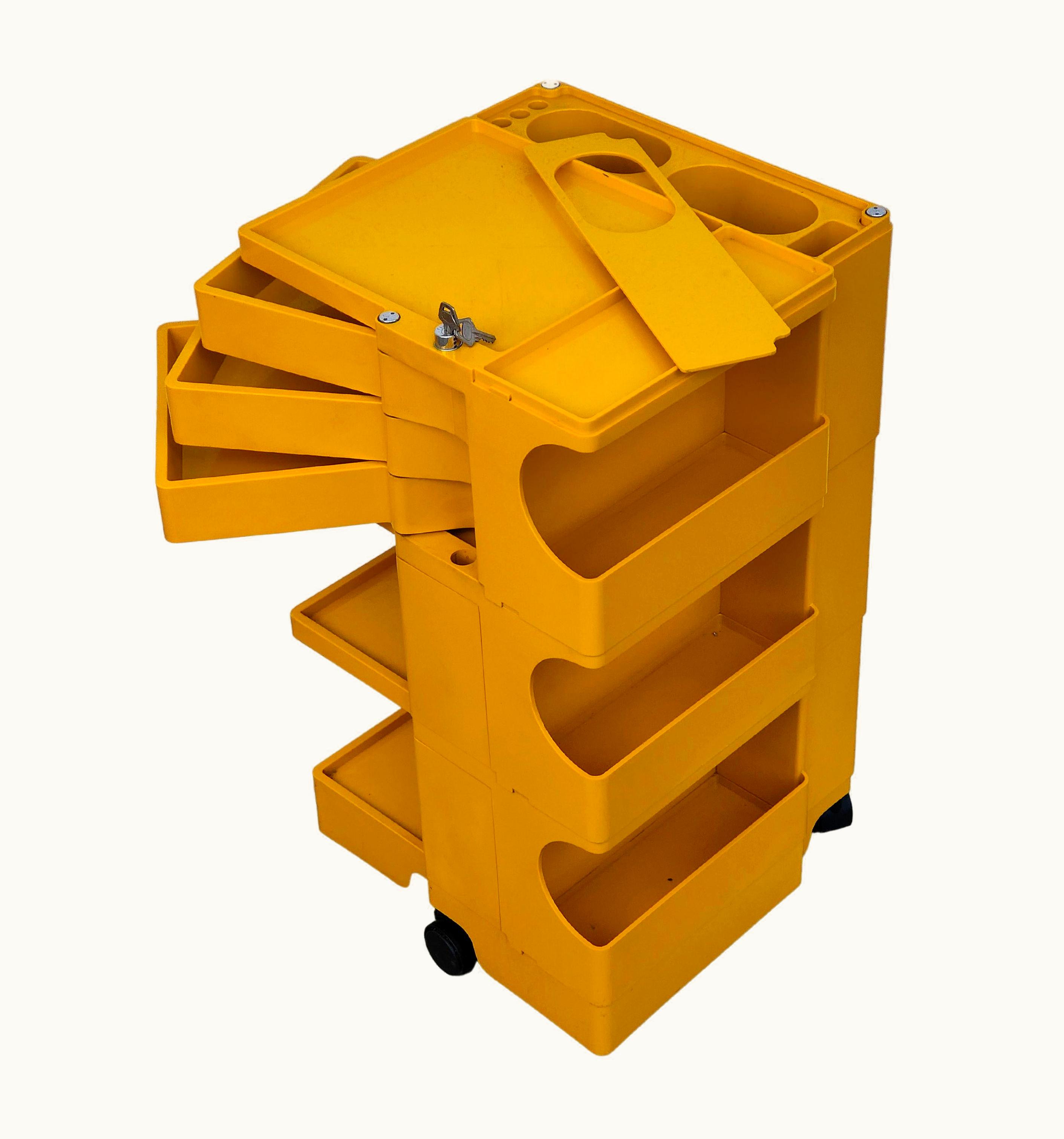 Joe Colombo Joe Colombo Yellow Boby Cart By Joe Colombo For Bieffeplast 70s