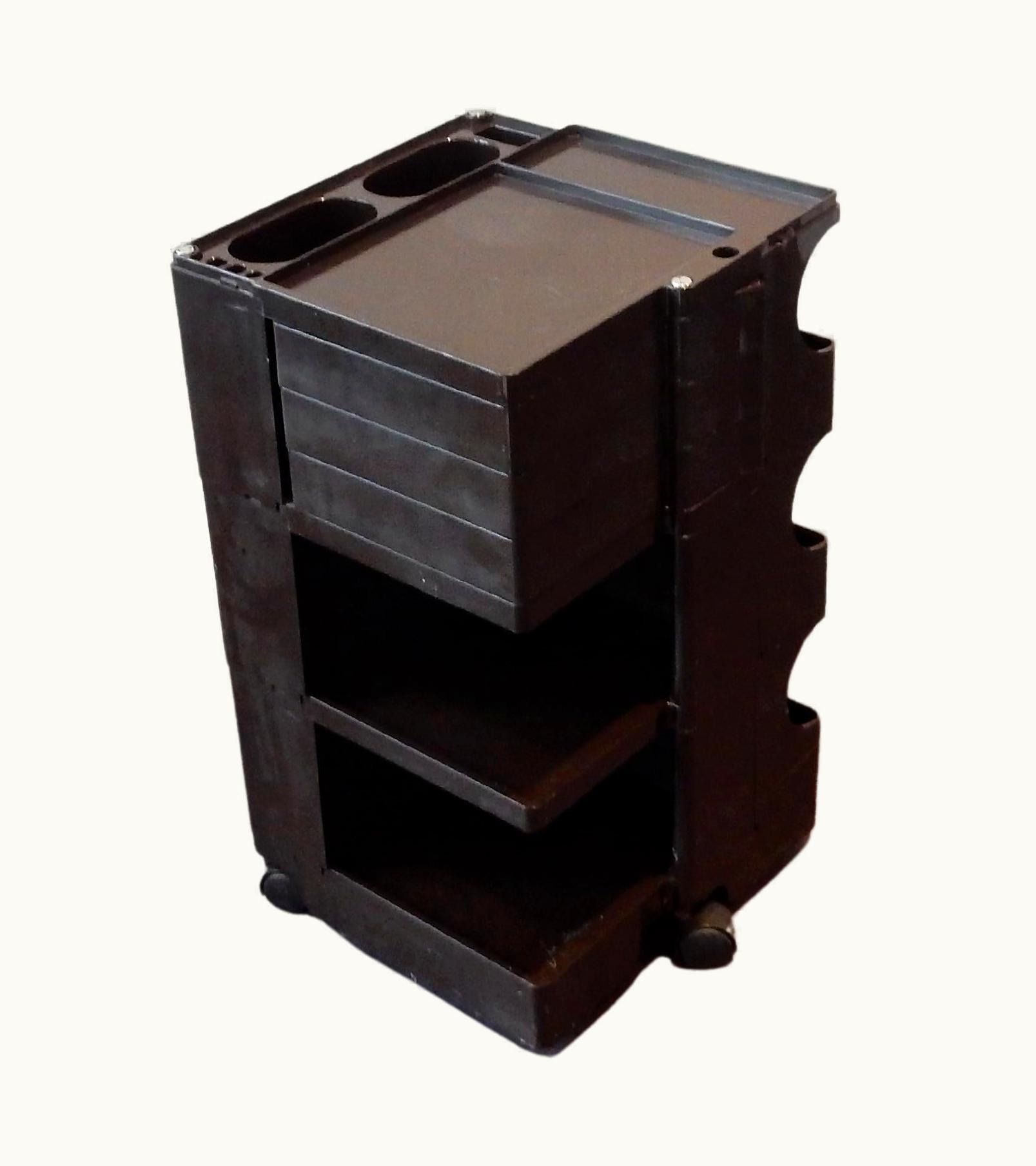 Joe Colombo Joe Colombo Brown 'Boby' Trolley By Joe Colombo For Bieffeplast, Italy 1970's