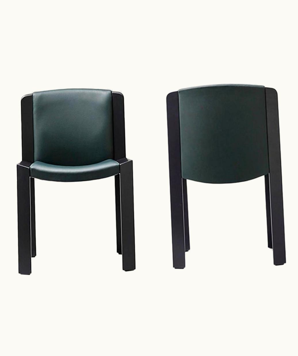 Joe Colombo Joe Colombo Set Of Two Joe Colombo 'Chair 300' Wood And Sørensen Leather By Karakter UZ0192949