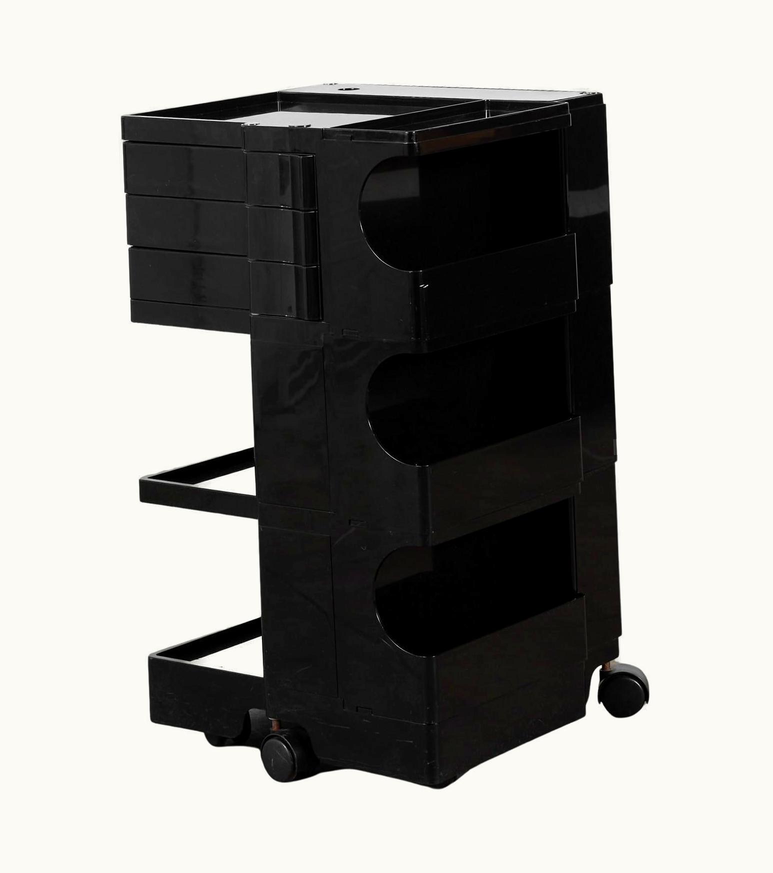 Joe Colombo Joe Colombo Black Boby Trolley Cart