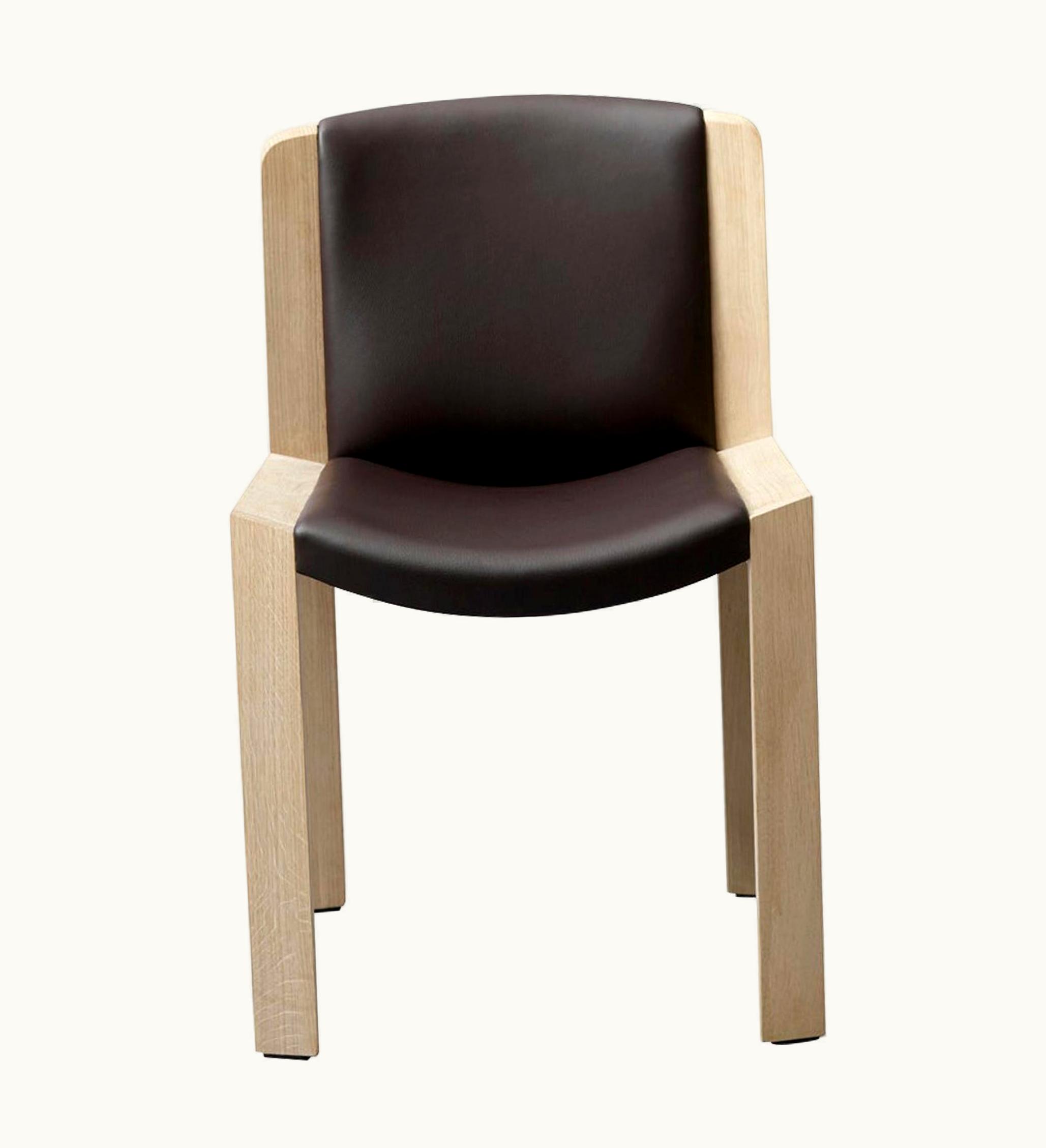 Joe Colombo Joe Colombo 'Chair 300' Wood And Sørensen Leather By Karakter UZ0193004