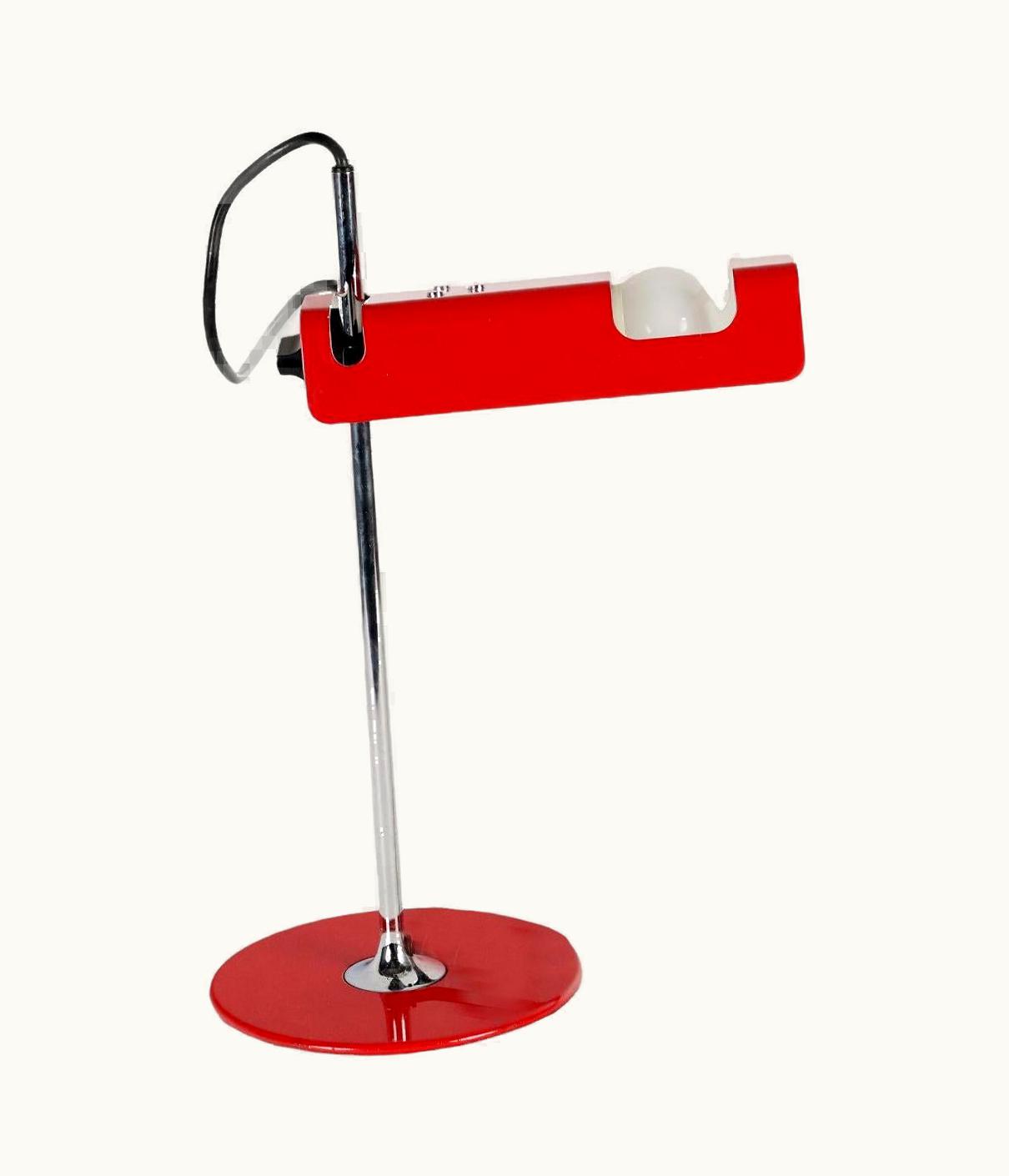 Joe Colombo Joe Colombo Table Lamp O-Luce Spider Aluminium, Italy, 1970s