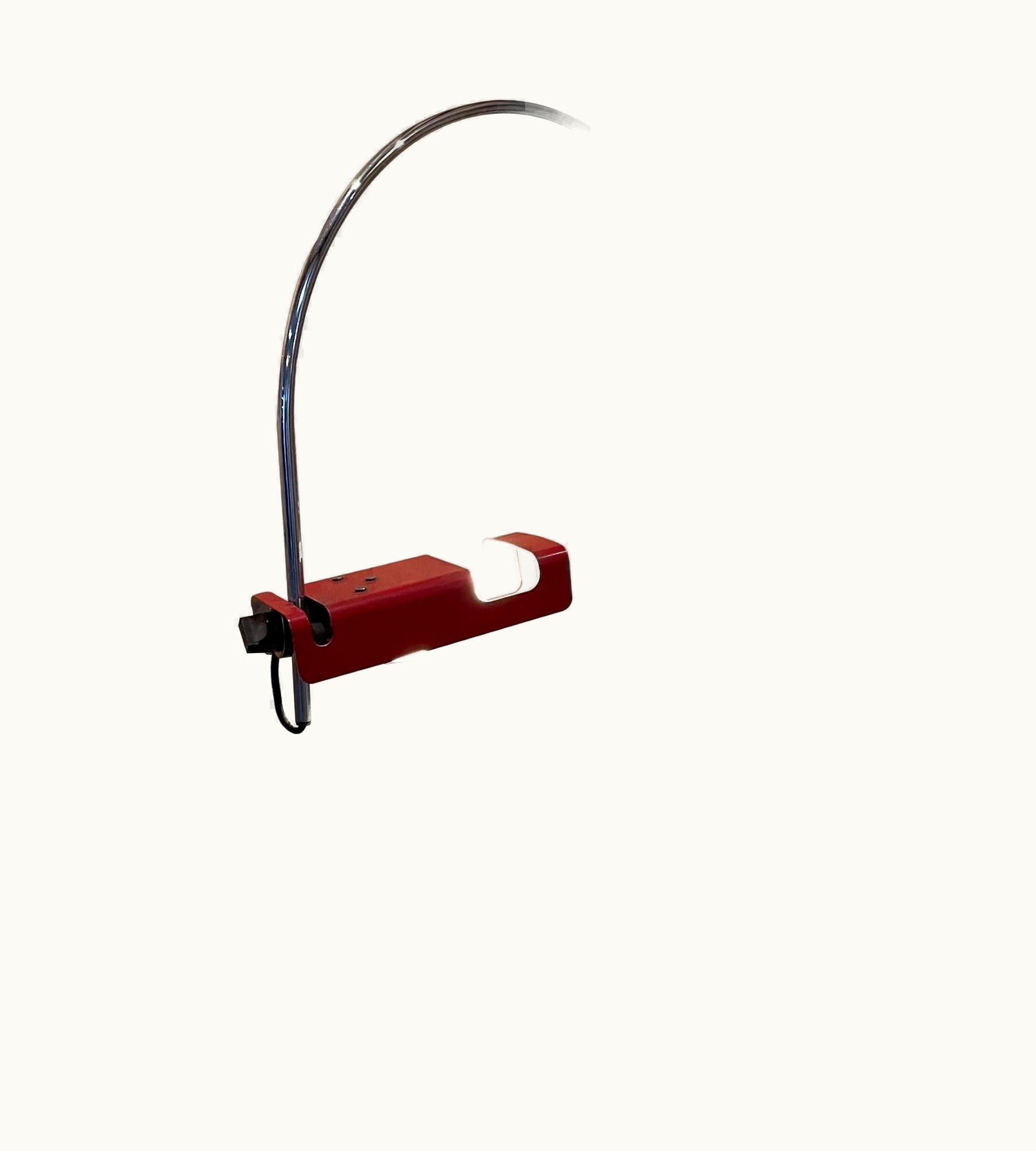 Joe Colombo Joe Colombo 1969 Joe Colombo Architectural Red Spider Task Desk Lamp By Oluce Italy