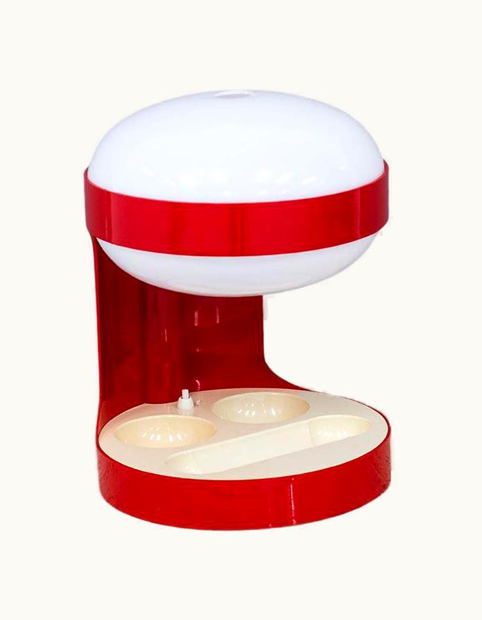 Joe Colombo Joe Colombo KD29 Table Lamp By Joe Colombo In Red, Mid-Century, Space Age, Vintage