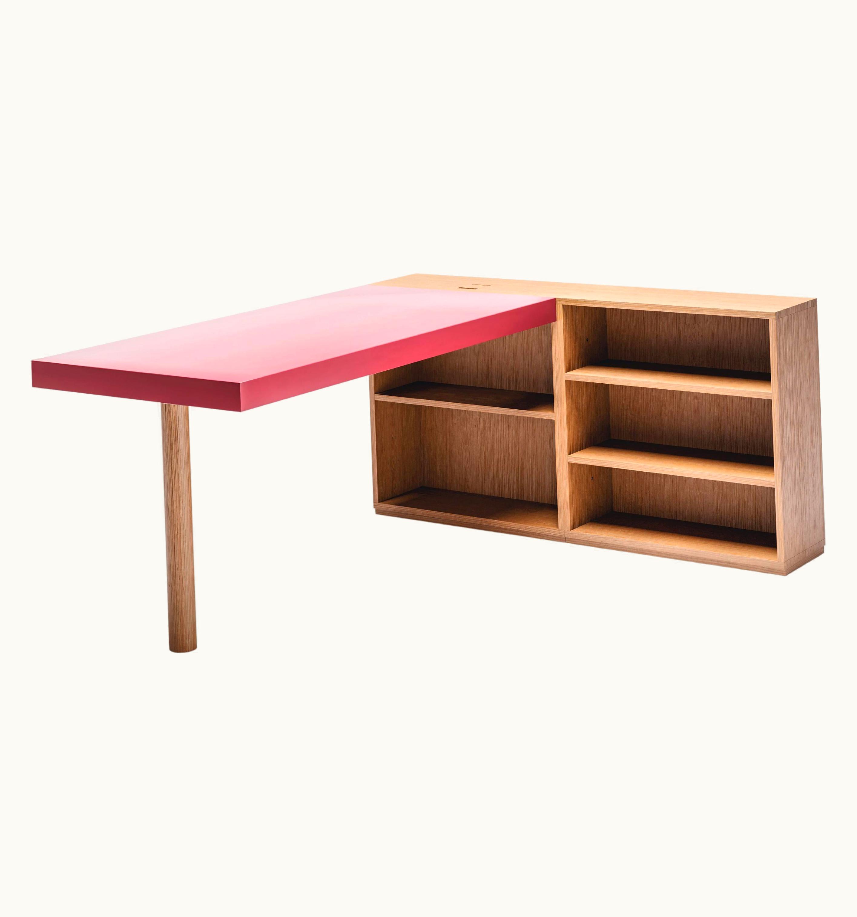 Le Corbusier Le Corbusier LC16 Writing Wood Desk And Shelve By Cassina UZ0193075