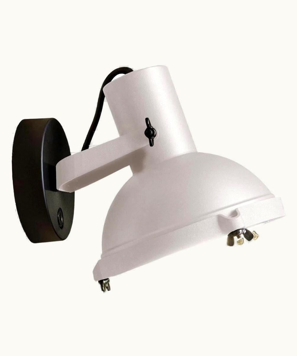 Le Corbusier Le Corbusier 'Projecteur 165' Wall / Ceiling Lamp For Nemo In White Sand