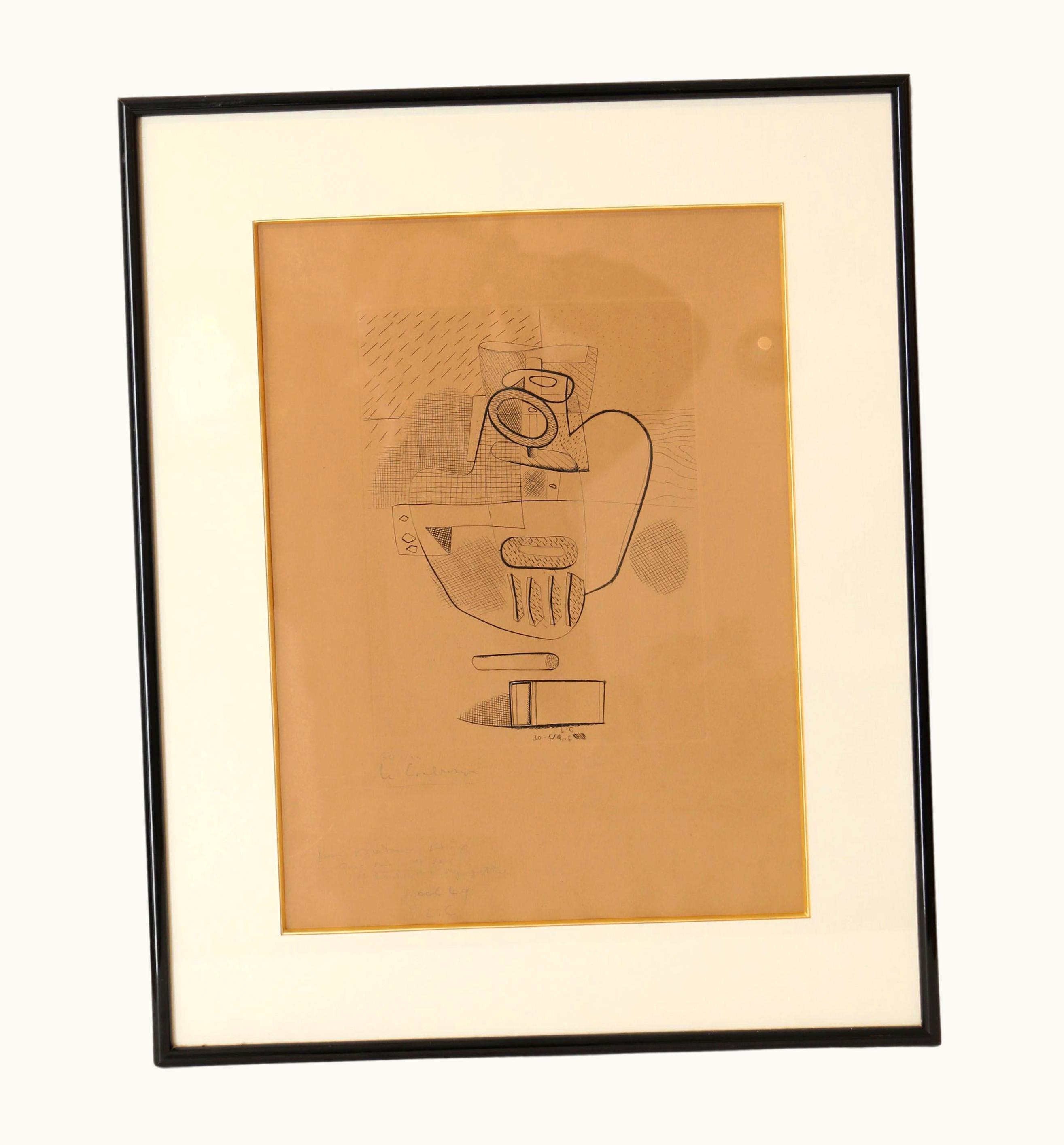 Le Corbusier Le Corbusier 'Nature Morte' Engraving By Le Corbusier