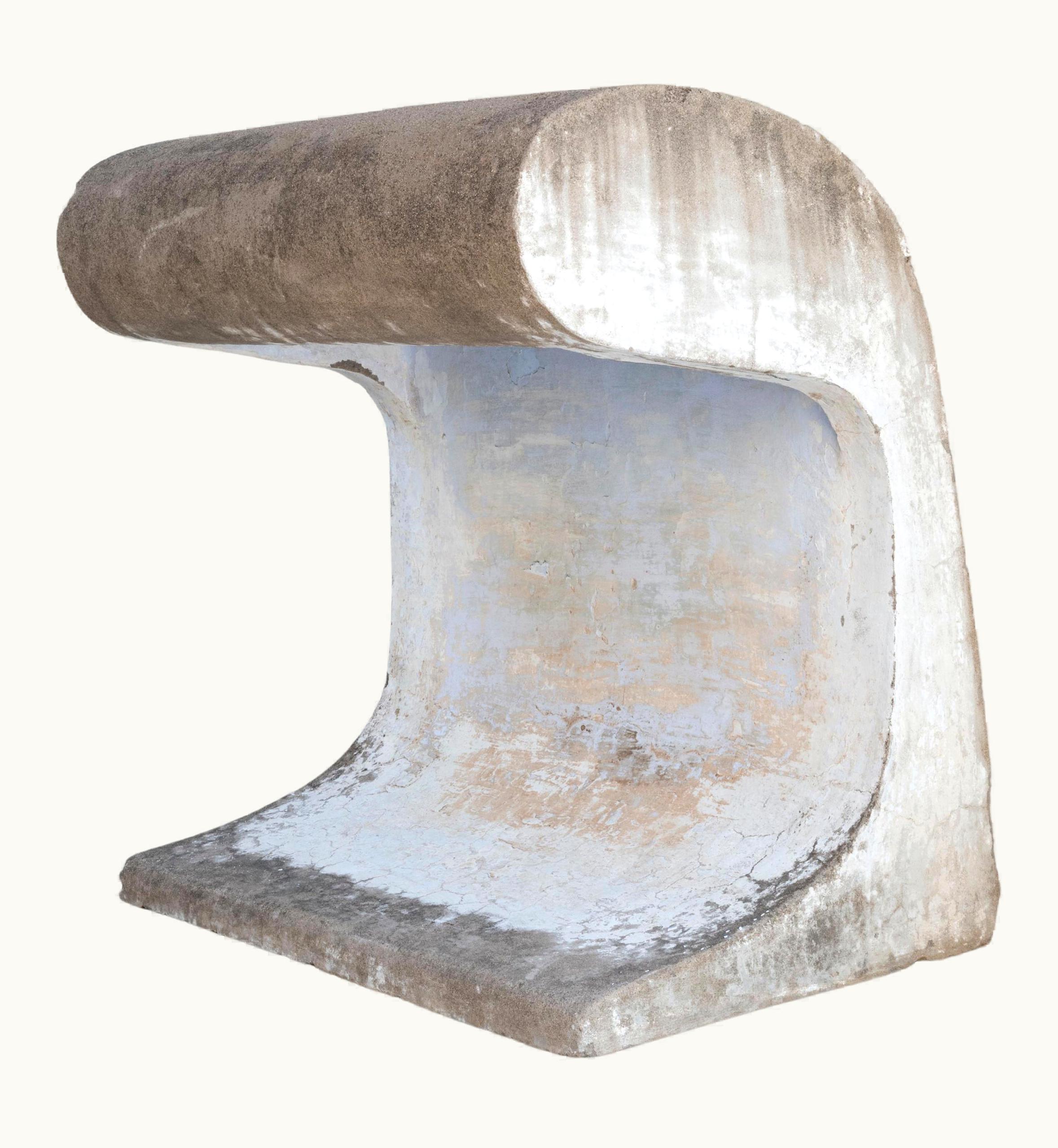 Le Corbusier Exterior Concrete Lamp From Chandigarh, India, Circa 1955