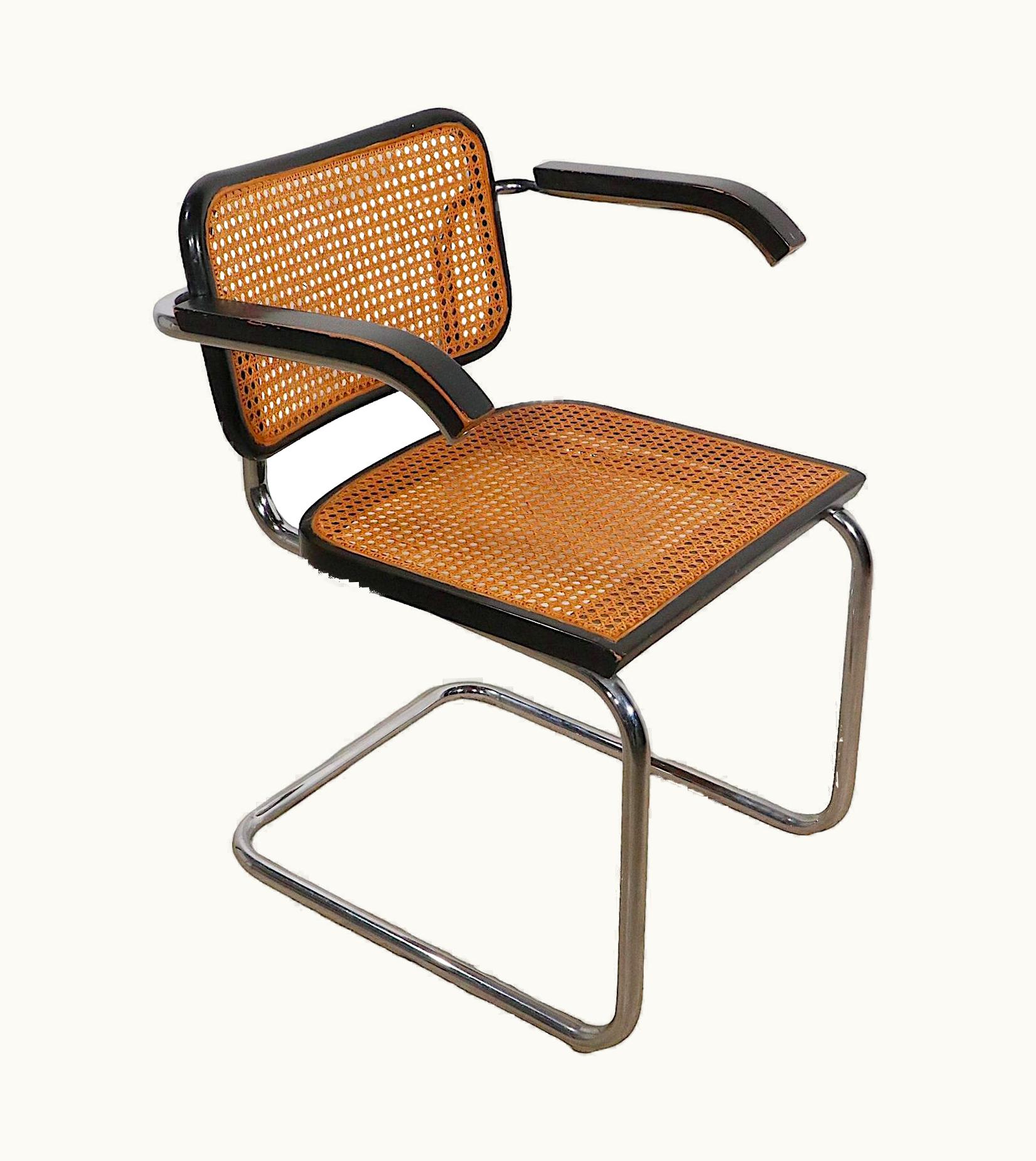 Marcel Breuer Marcel Breuer Chrome And Black Cesca Chair Designed By Marcel Breuer Made In Italy Circa 1970s