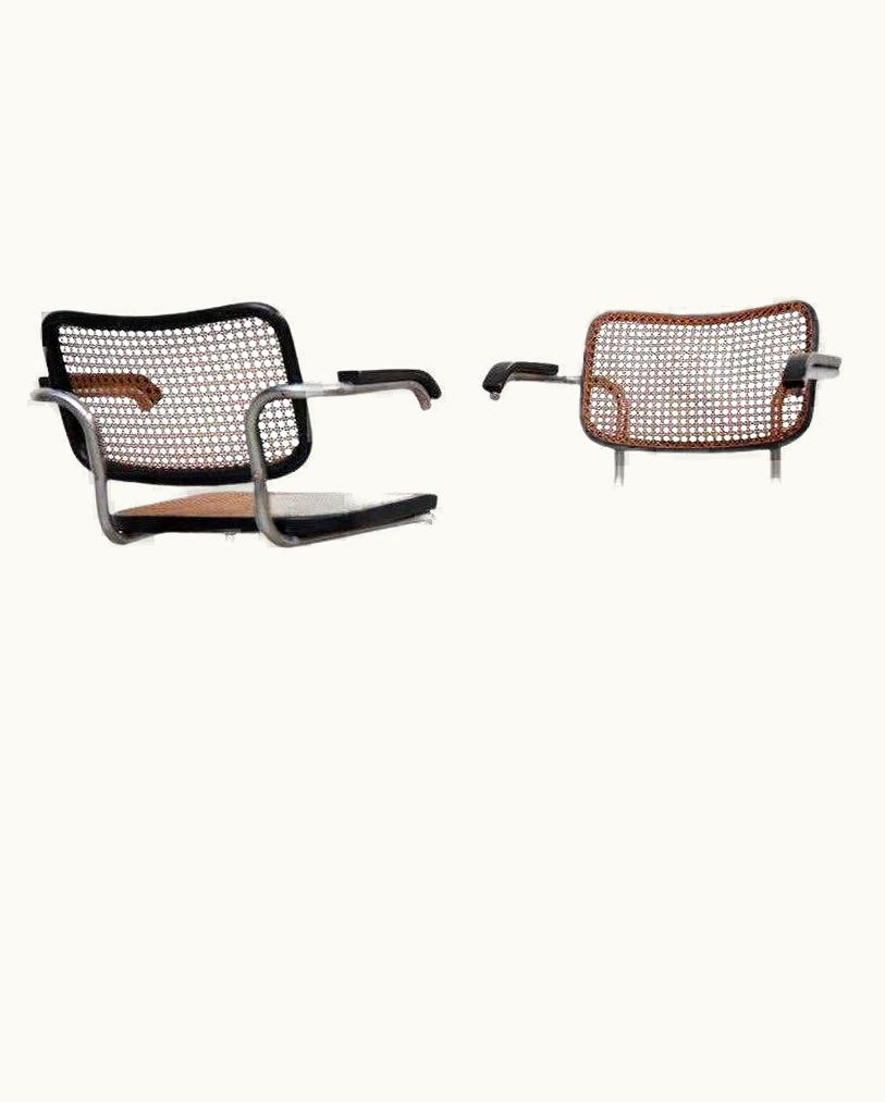 Marcel Breuer Marcel Breuer Pair Of Marcel Breuer B64 Design Cesca Chairs By Gavina, Circa 1960