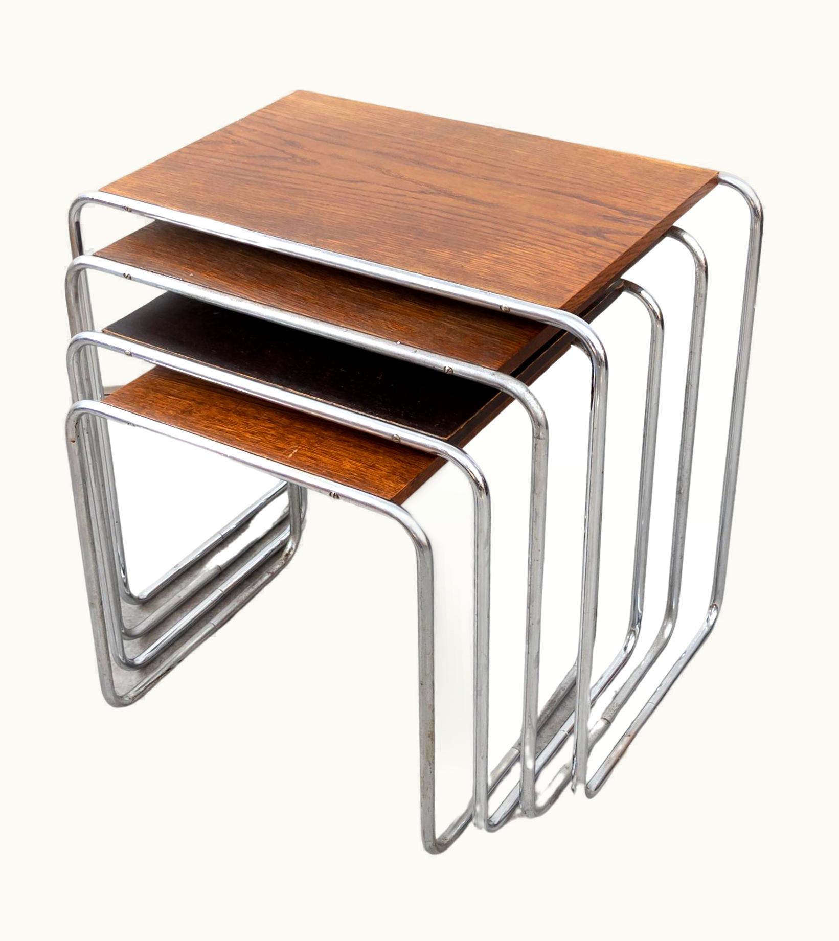 Marcel Breuer Marcel Breuer Early Thonet B 9 Nesting Tables By Marcel Breuer