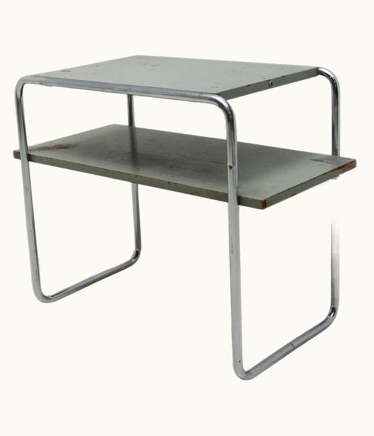 Marcel Breuer Marcel Breuer Bauhaus Side Table B12 Designed By Marcel Breuer, 1930's