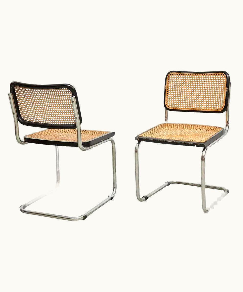 Marcel Breuer Pair Of Marcel Breuer Cesca Chairs, Circa 1960