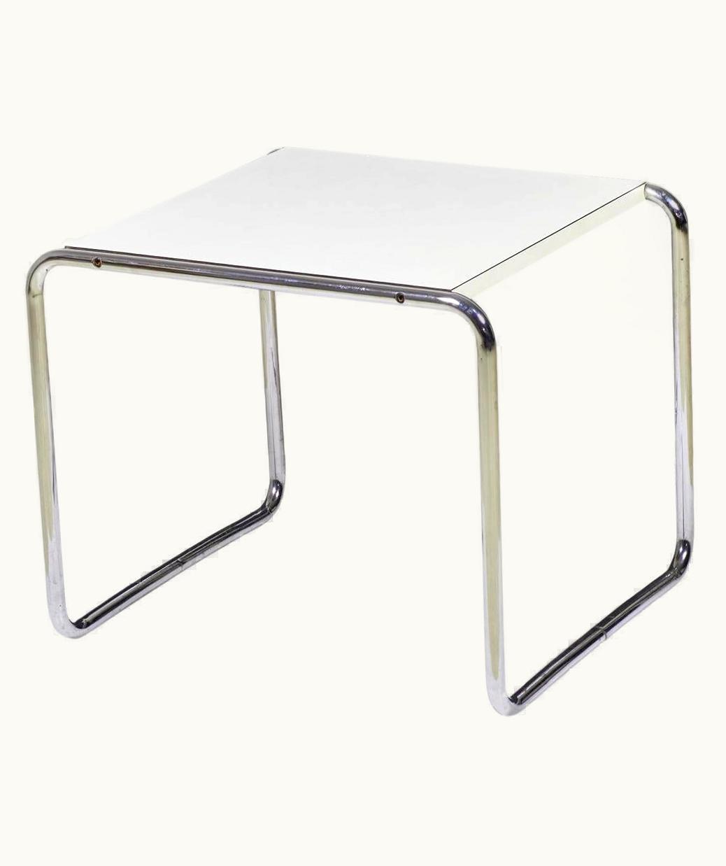 Knoll;Marcel Breuer Marcel Breuer For Gavina / Knoll International White Mica Laccio End