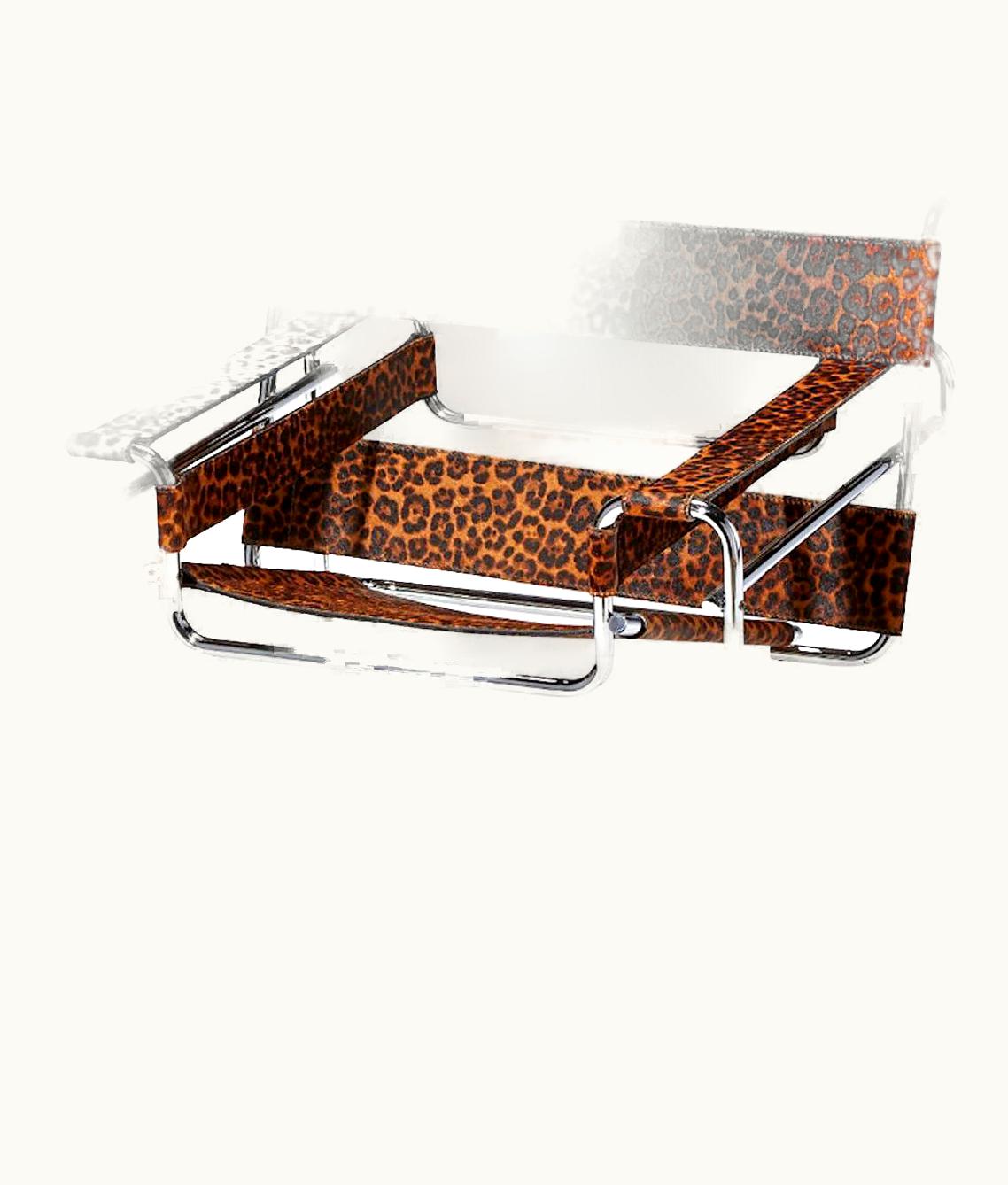 Marcel Breuer;Supreme Knoll X Supreme Leopard Model B3 Wassily Lounge Chair, Marcel Breuer, 1925, 2019