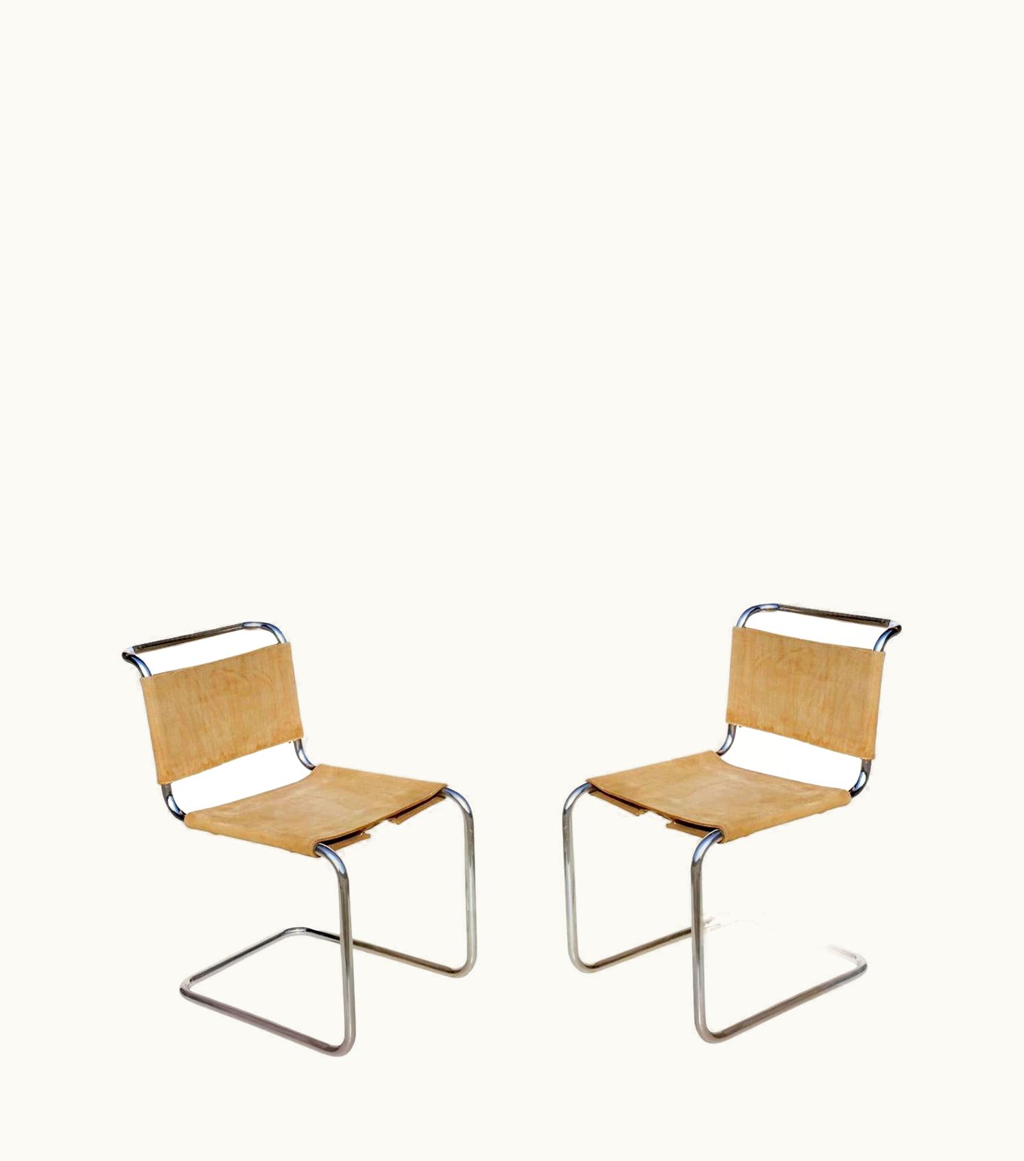 Marcel Breuer 1970s Marcel Breuer B33 For Knoll Bauhaus Design Chairs, Set Of 4