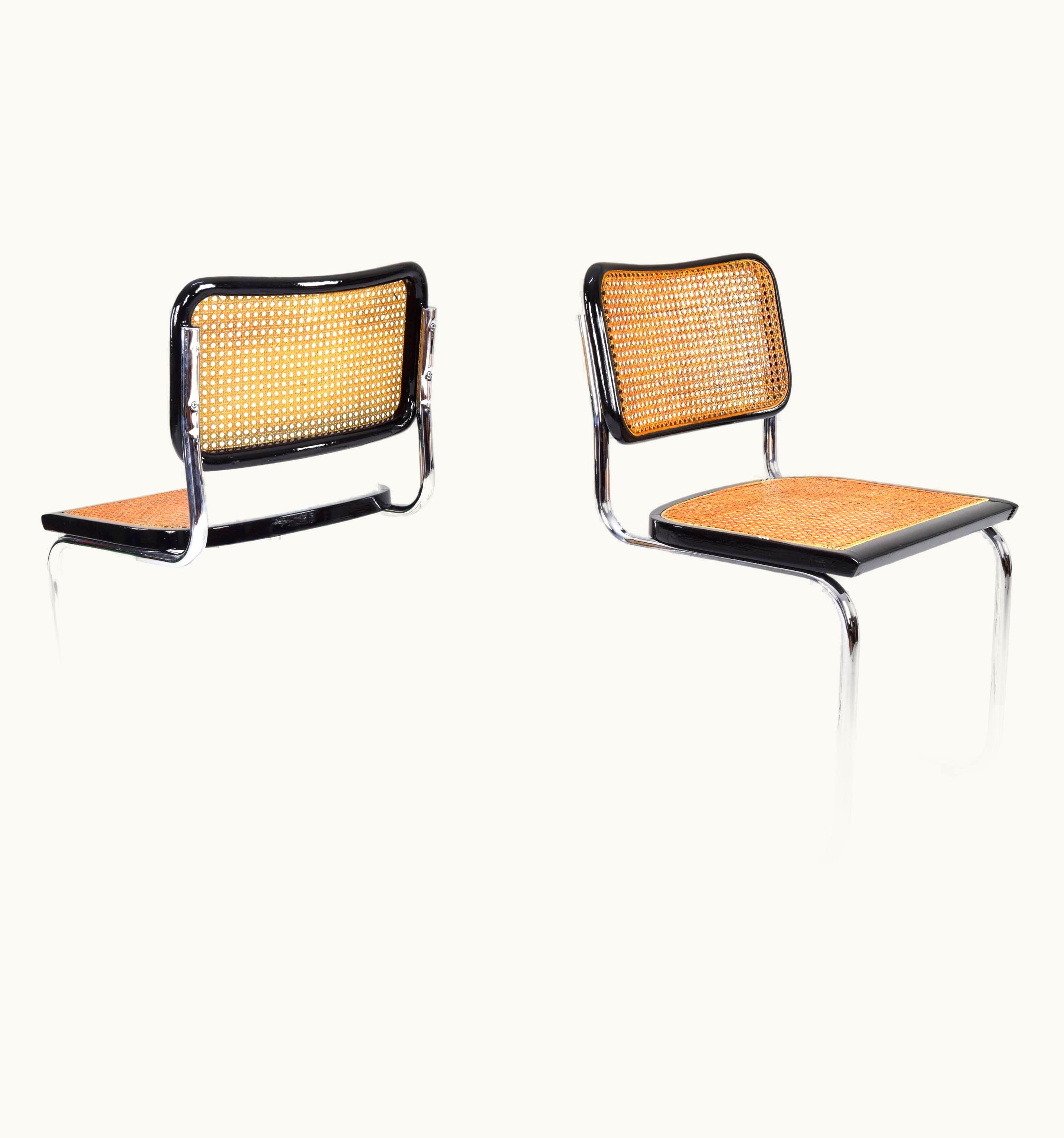 Marcel Breuer Marcel Breuer Set Of Two Mid-Century Modern Marcel Breuer B32 Cesca Chair, Italy 1970s