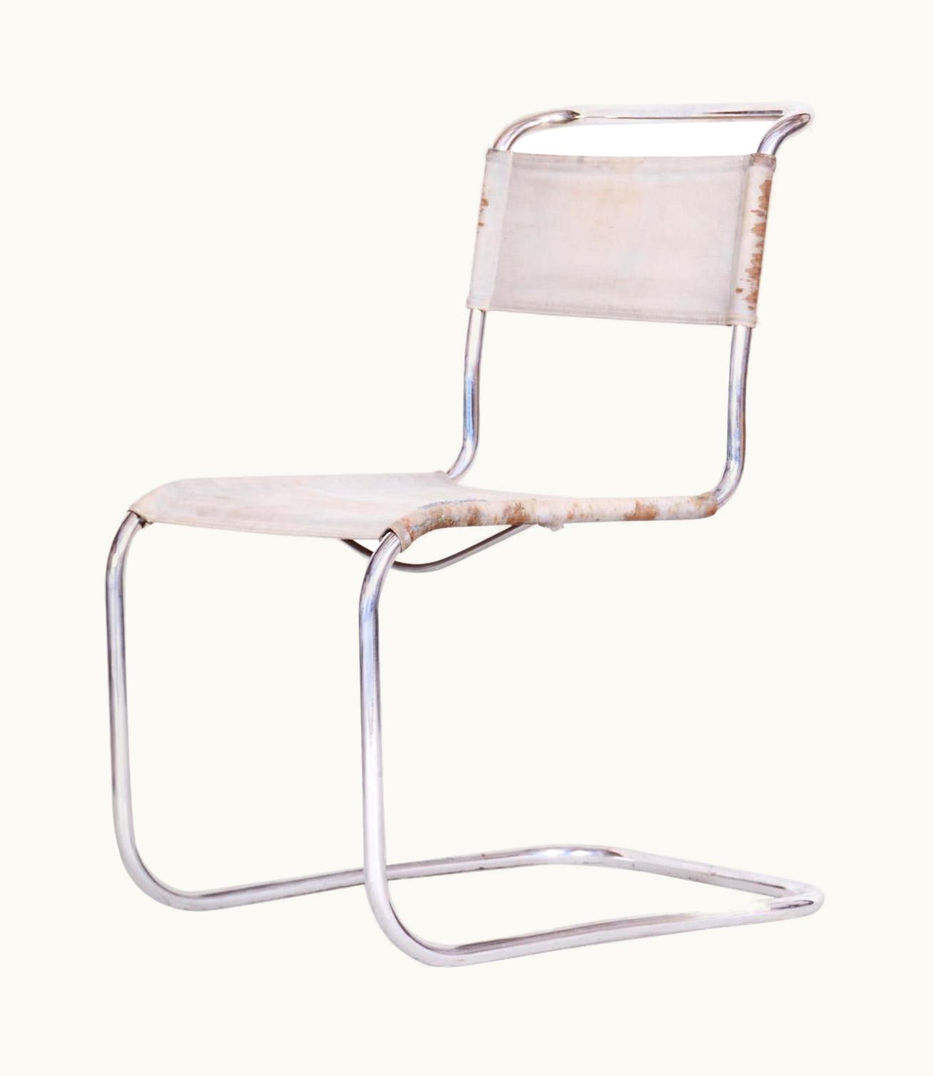 Marcel Breuer Marcel Breuer Czech Bauhaus Chair, Marcel Breuer And Robert Slez‚àö¬∞k, Chrome, 1930s