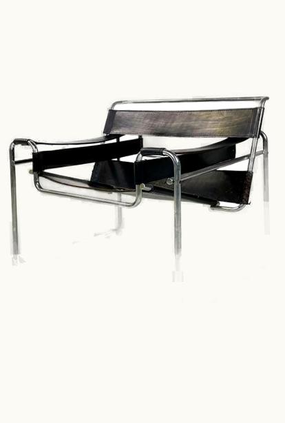 Marcel Breuer Marcel Breuer Italian Modern Black Armchair Mod. Wassily B3 By Marcel Breuer For Gavina, 1960s