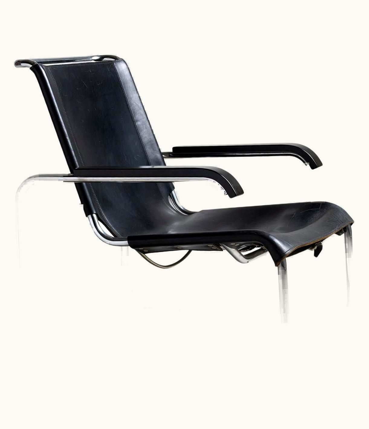 Marcel Breuer Marcel Breuer Leather Lounge, Germany Circa 1970