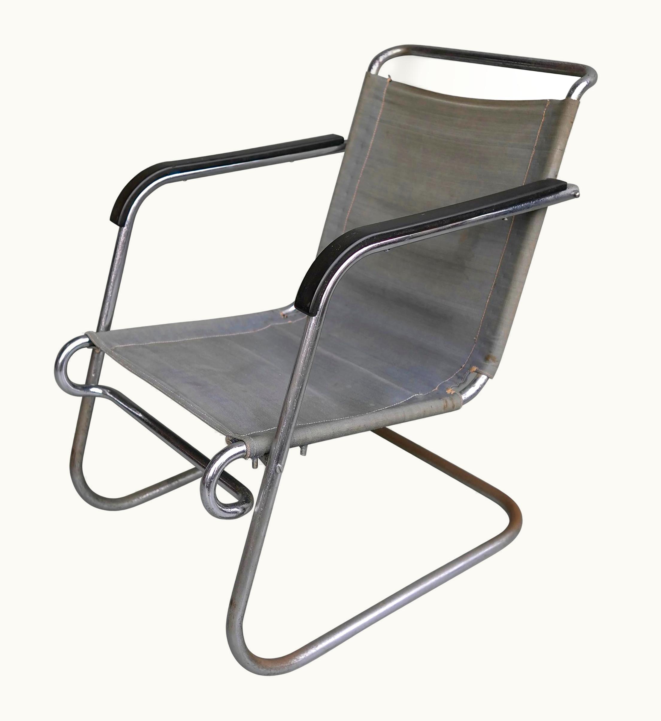 Marcel Breuer Marcel Breuer Rare Marcel Breuer BT-24 Armchair By Metz En Co Thonet, Netherlands, 1931