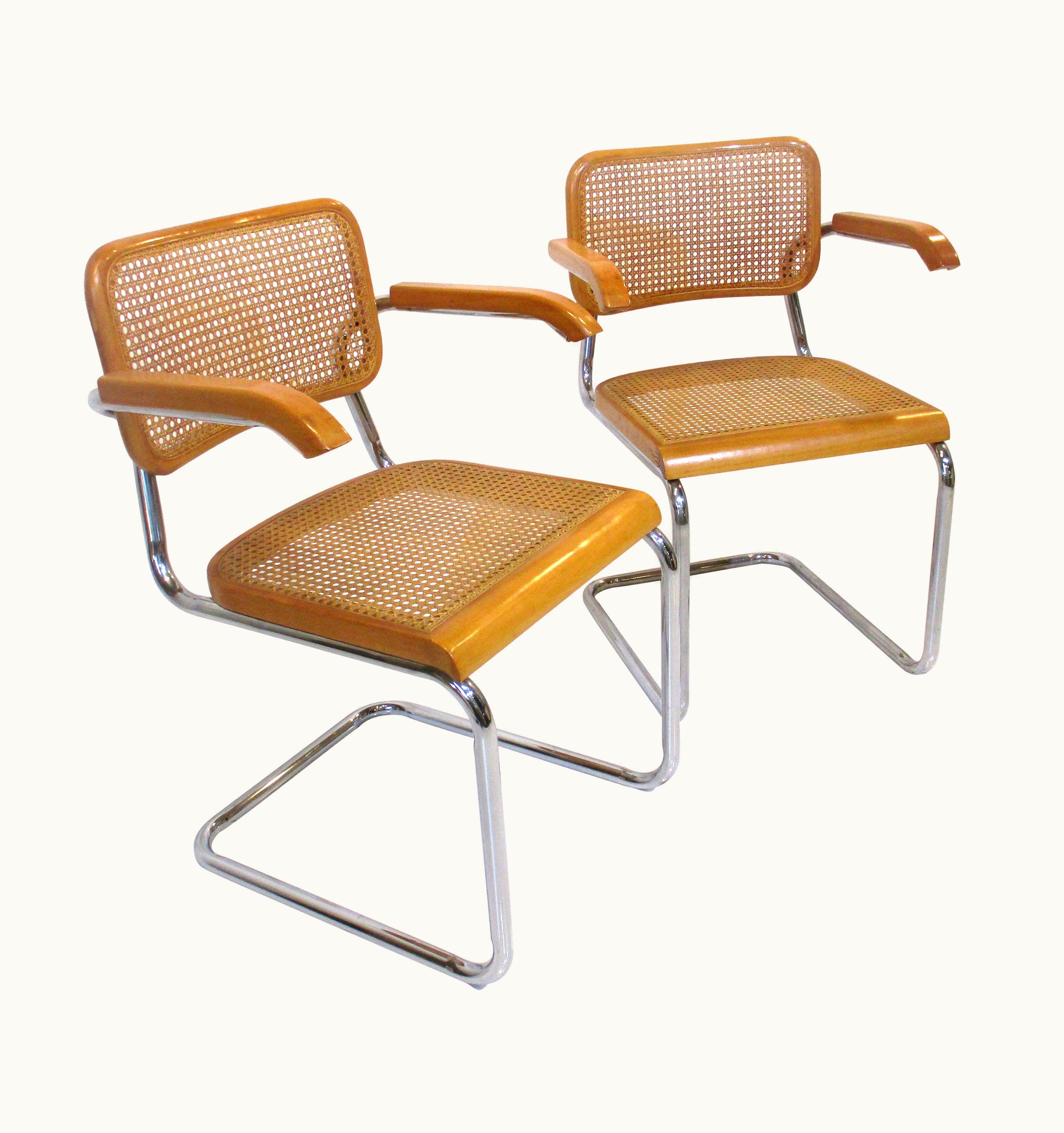Marcel Breuer Marcel Breuer Cesca Arm Chairs By Marcel Breuer Italy